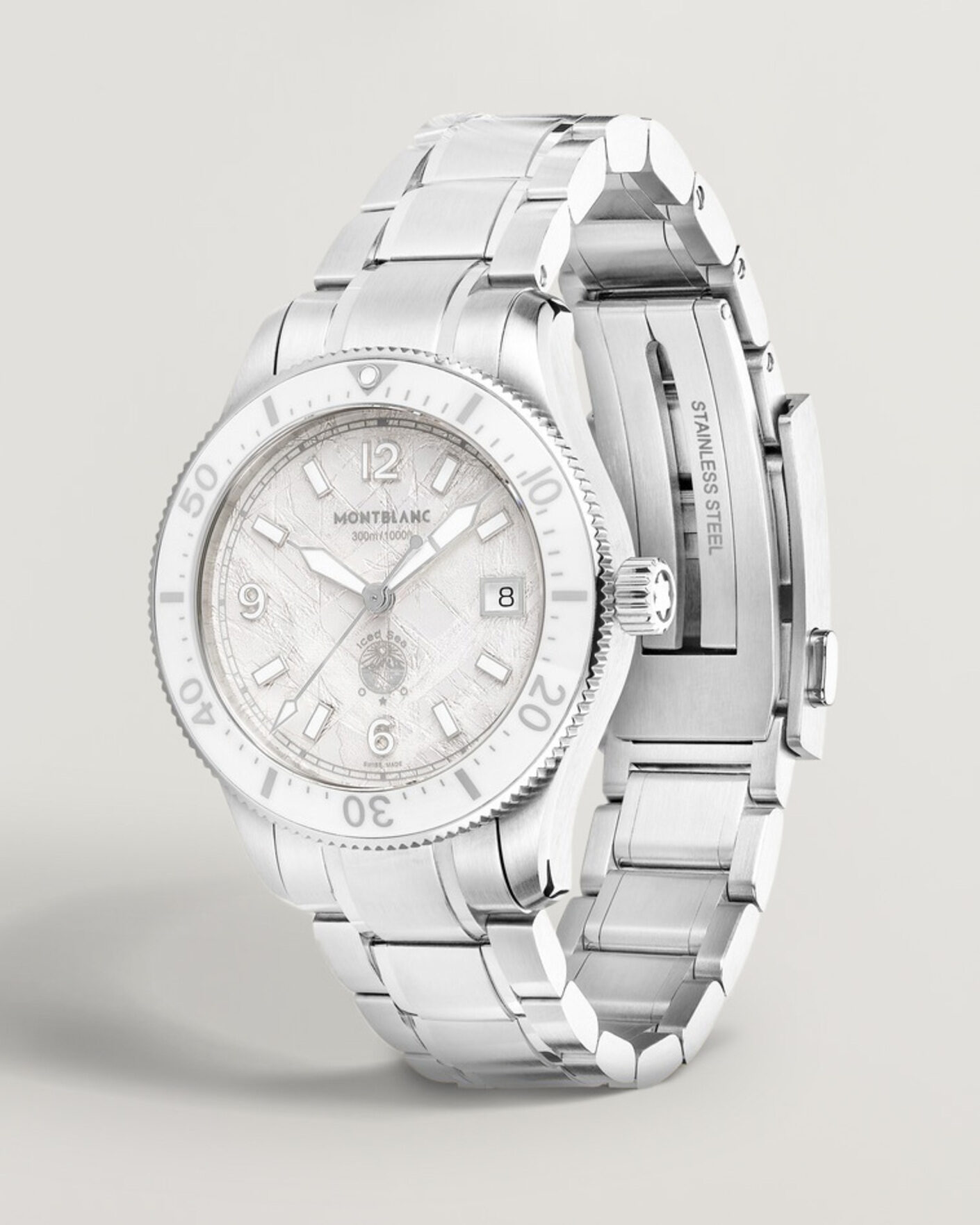 Herre | Montblanc Iced Sea Automatic Date 0 Oxygen White | Montblanc | Iced Sea Automatic Date 0 Oxygen White