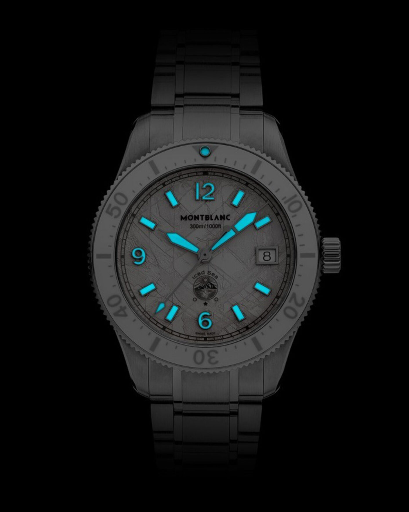 Herre | Montblanc Iced Sea Automatic Date 0 Oxygen White | Montblanc | Iced Sea Automatic Date 0 Oxygen White