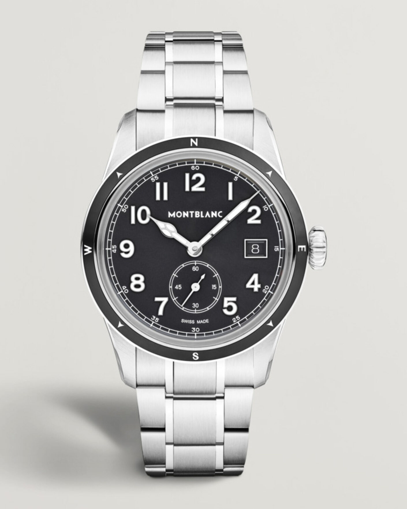 Herre | Lenke i rustfritt stål | Montblanc | 1858 Small Second 0 Oxygen Black