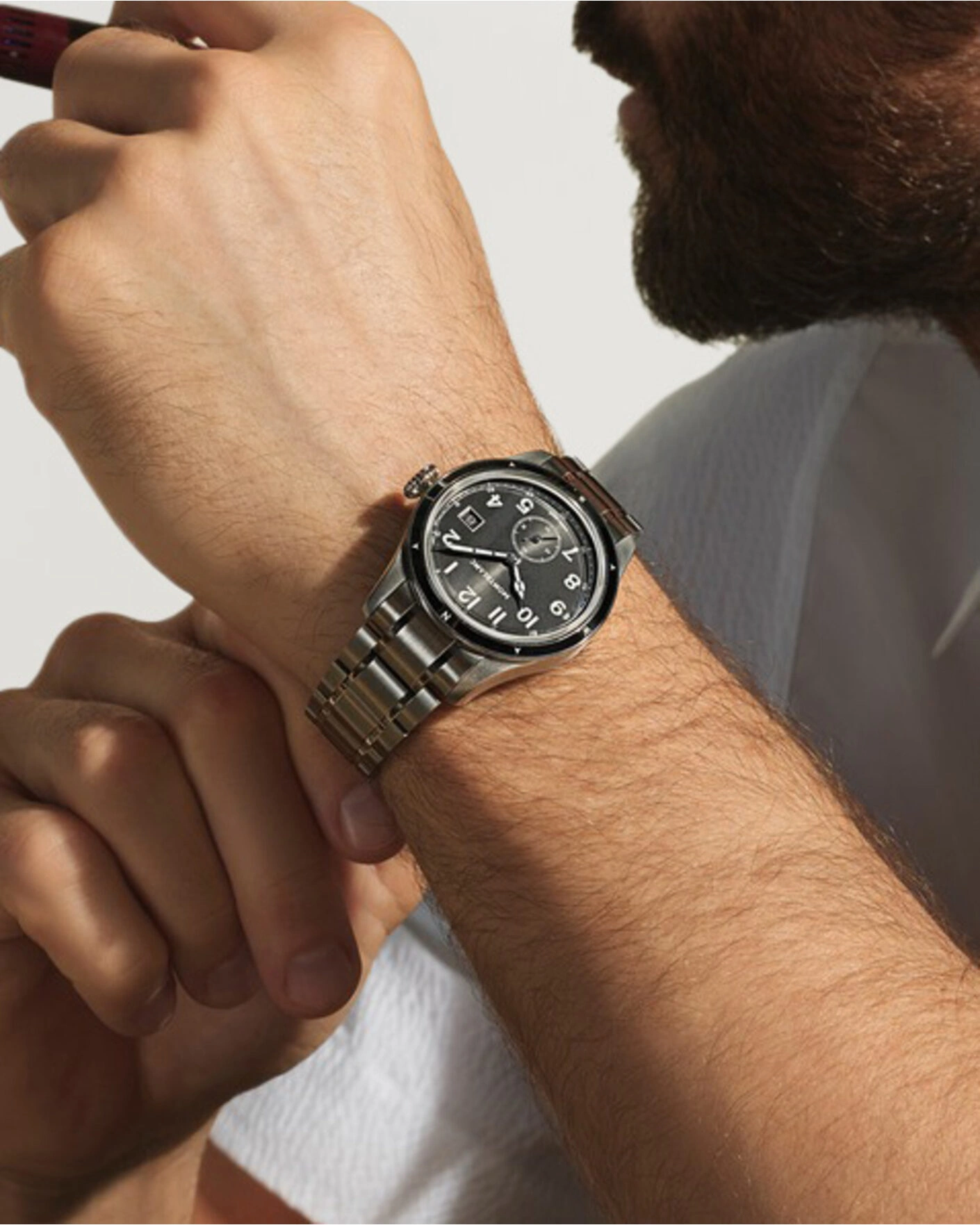 Herre | Montblanc 1858 Small Second 0 Oxygen Black | Montblanc | 1858 Small Second 0 Oxygen Black