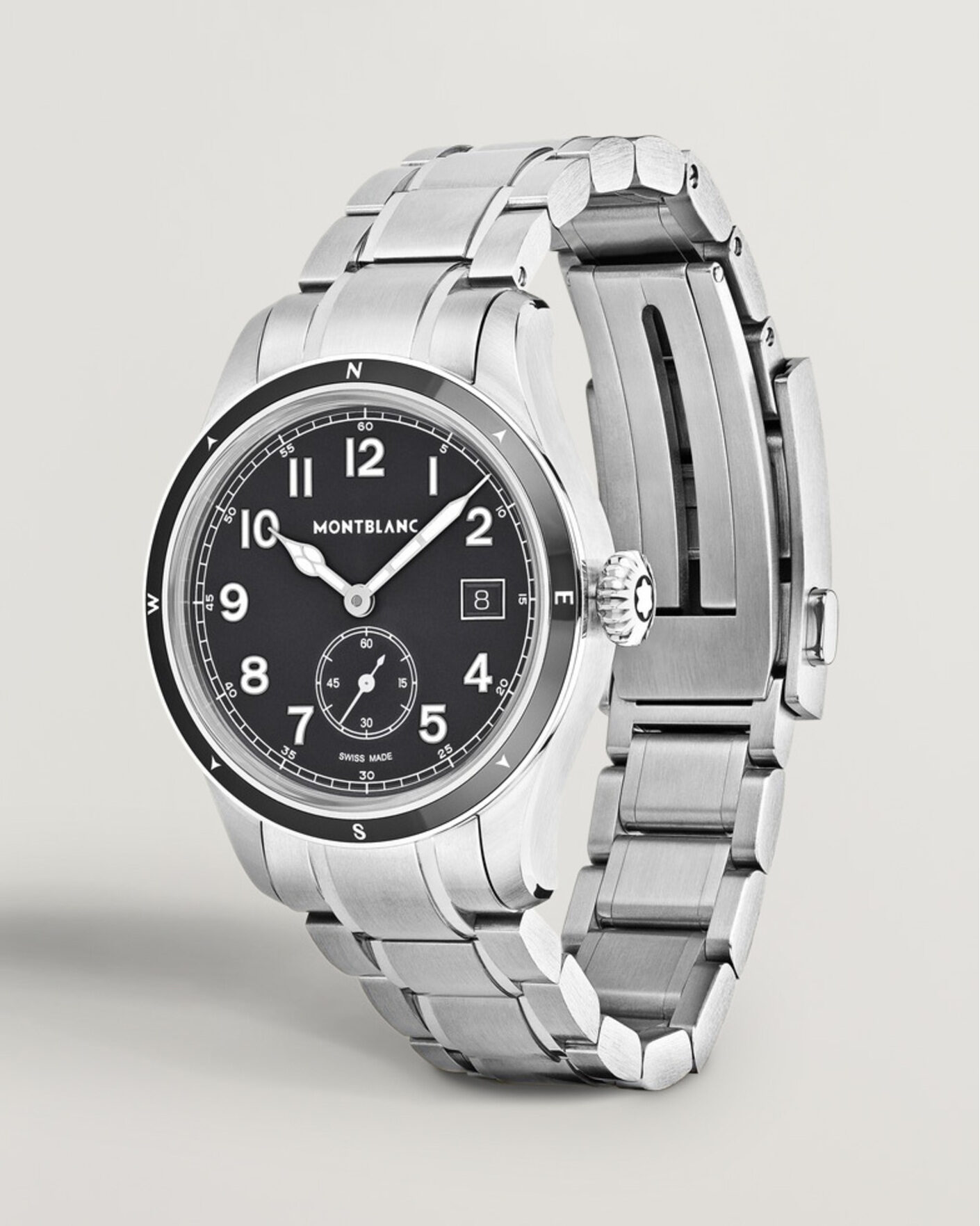 Herre | Lenke i rustfritt stål | Montblanc | 1858 Small Second 0 Oxygen Black