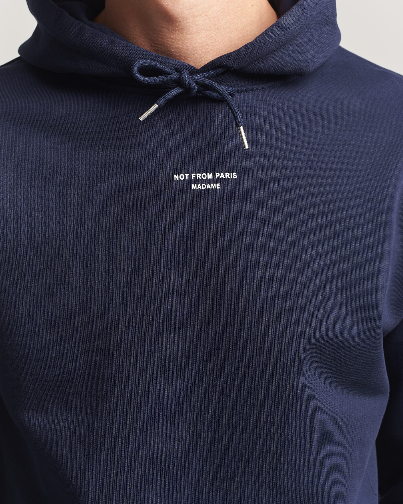 Herre | Gensere | Drôle de Monsieur | Classic Slogan Hoodie Navy
