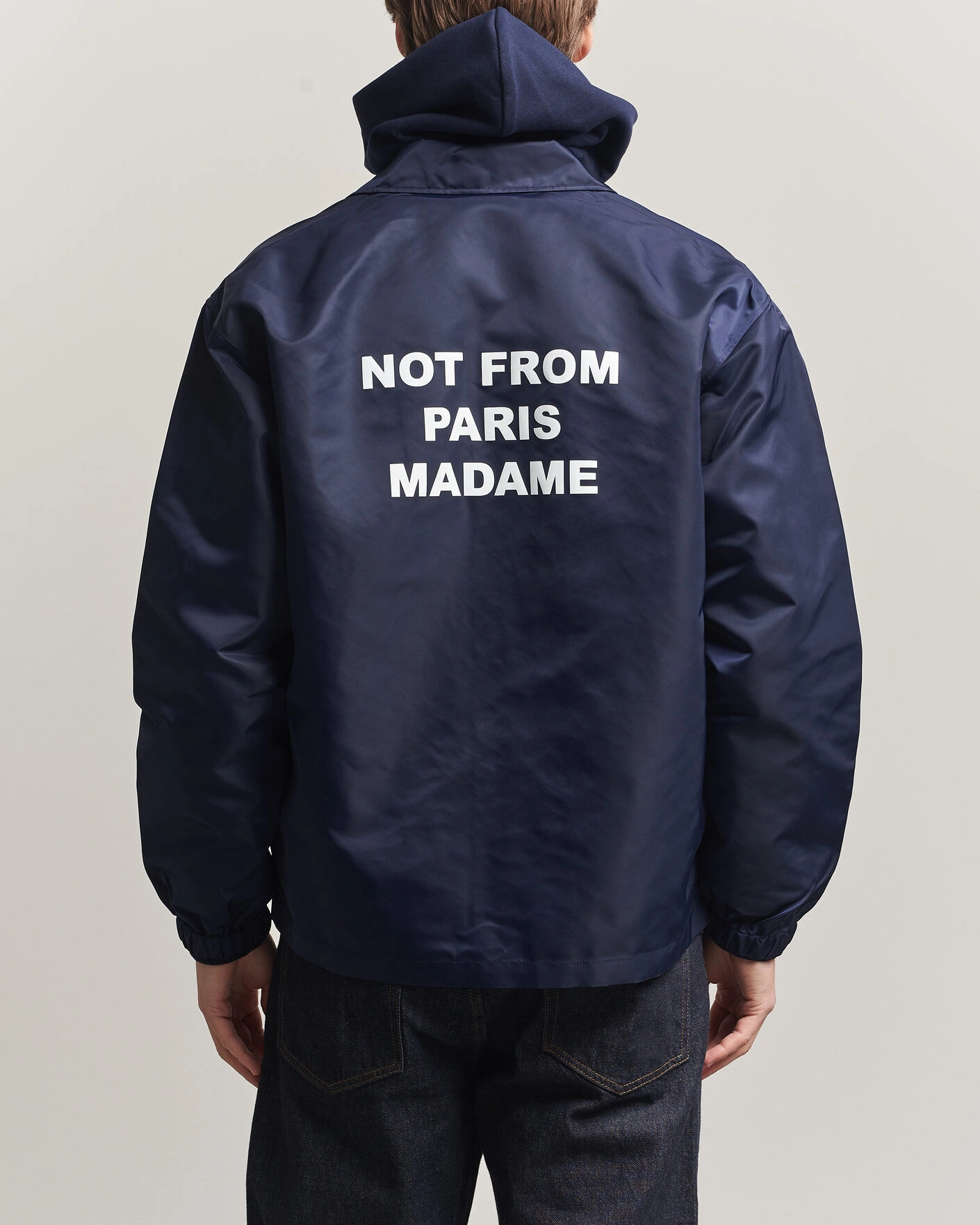 Herre | Jakker | Drôle de Monsieur | La Veste Slogan Jacket Navy