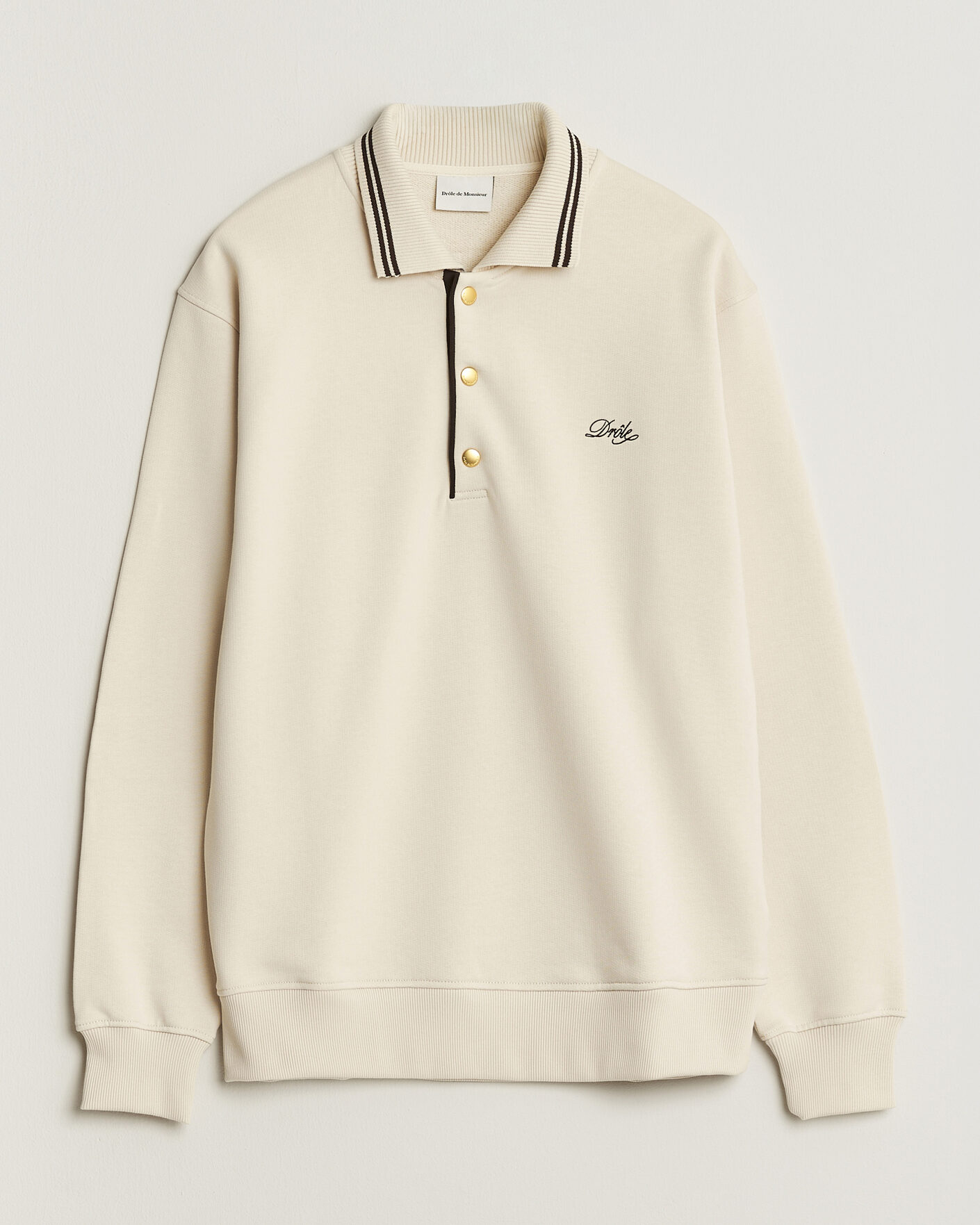 Herre | Gensere | Drôle de Monsieur | Tipped Rugger Light Sand