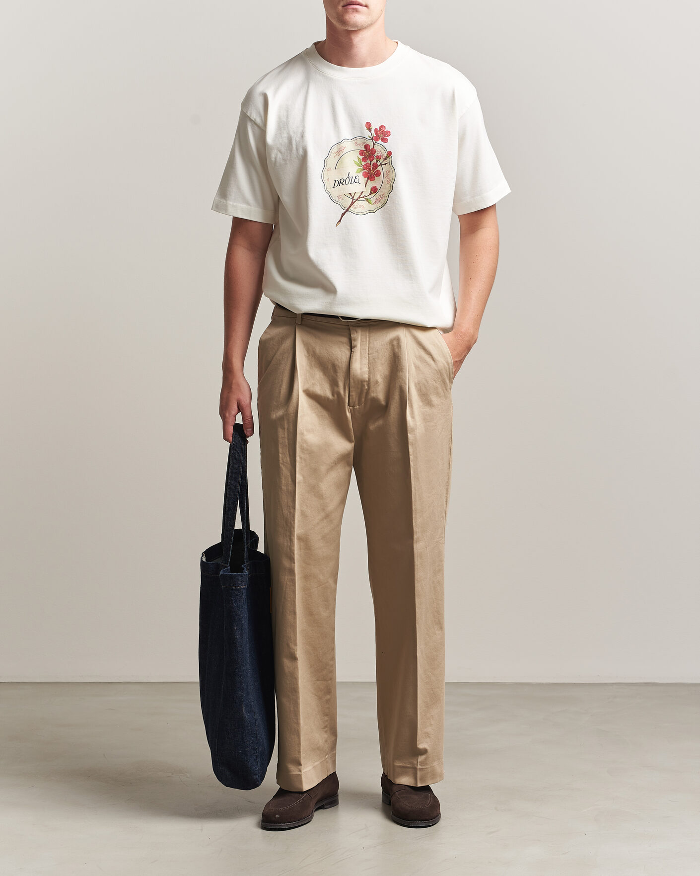 Herre | T-Shirts | Drôle de Monsieur | Porcelaine T-shirt Off White