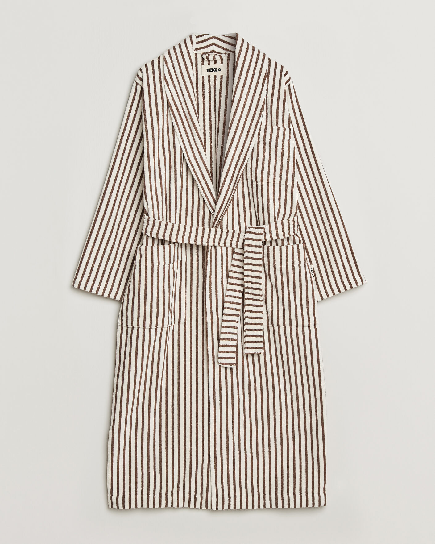 Herre | Pyjamaser og badekåper | Tekla | Organic Terry Classic Bathrobe Kodiak Stripes