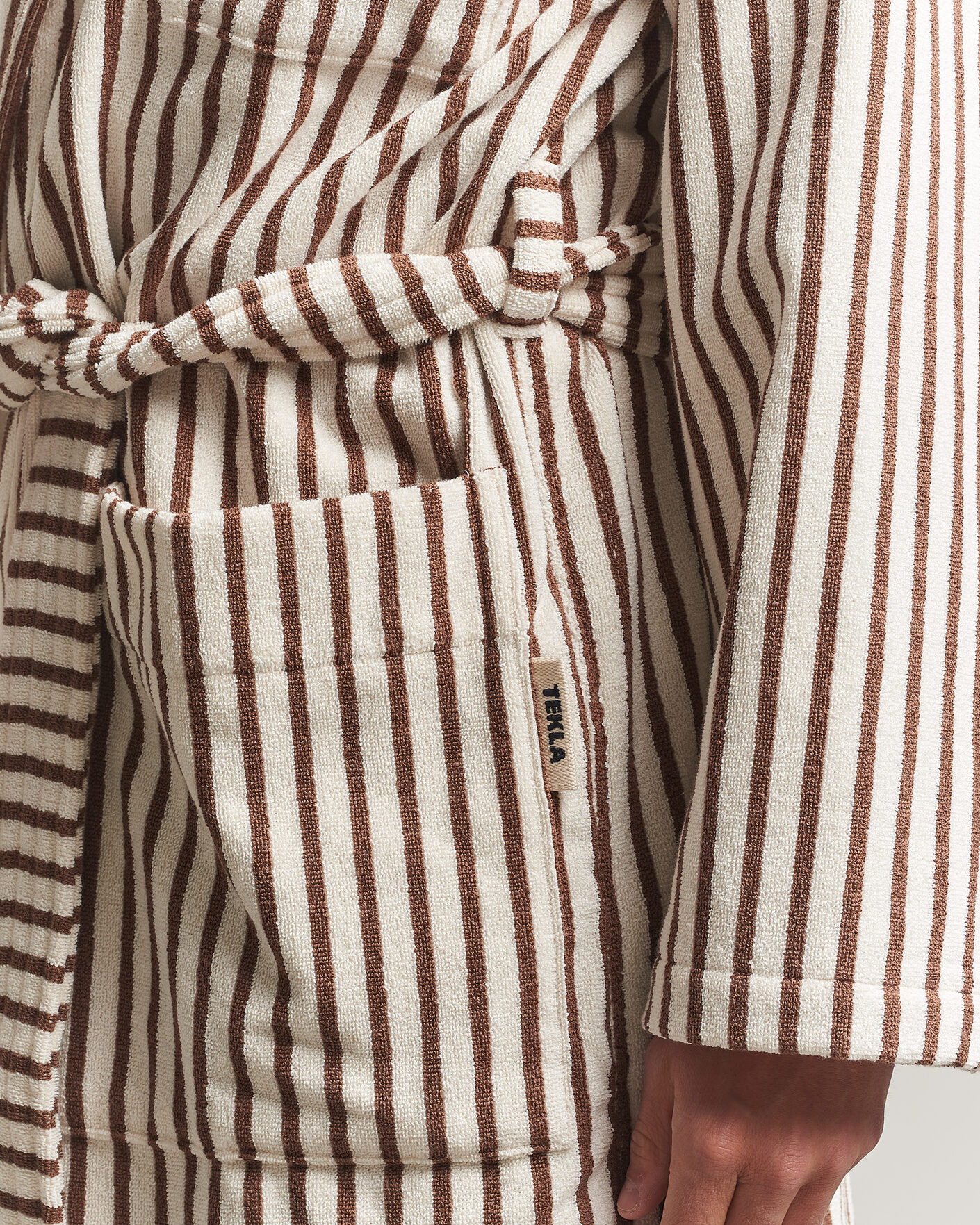 Herre | Pyjamaser og badekåper | Tekla | Organic Terry Classic Bathrobe Kodiak Stripes