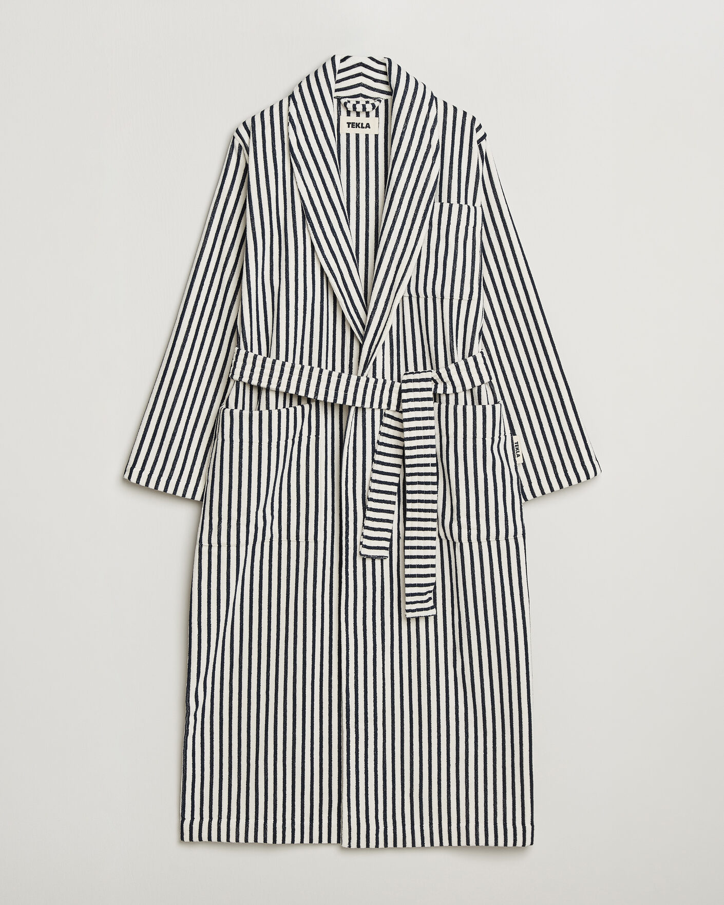 Herre | Pyjamaser og badekåper | Tekla | Organic Terry Classic Bathrobe Sailor Stripes