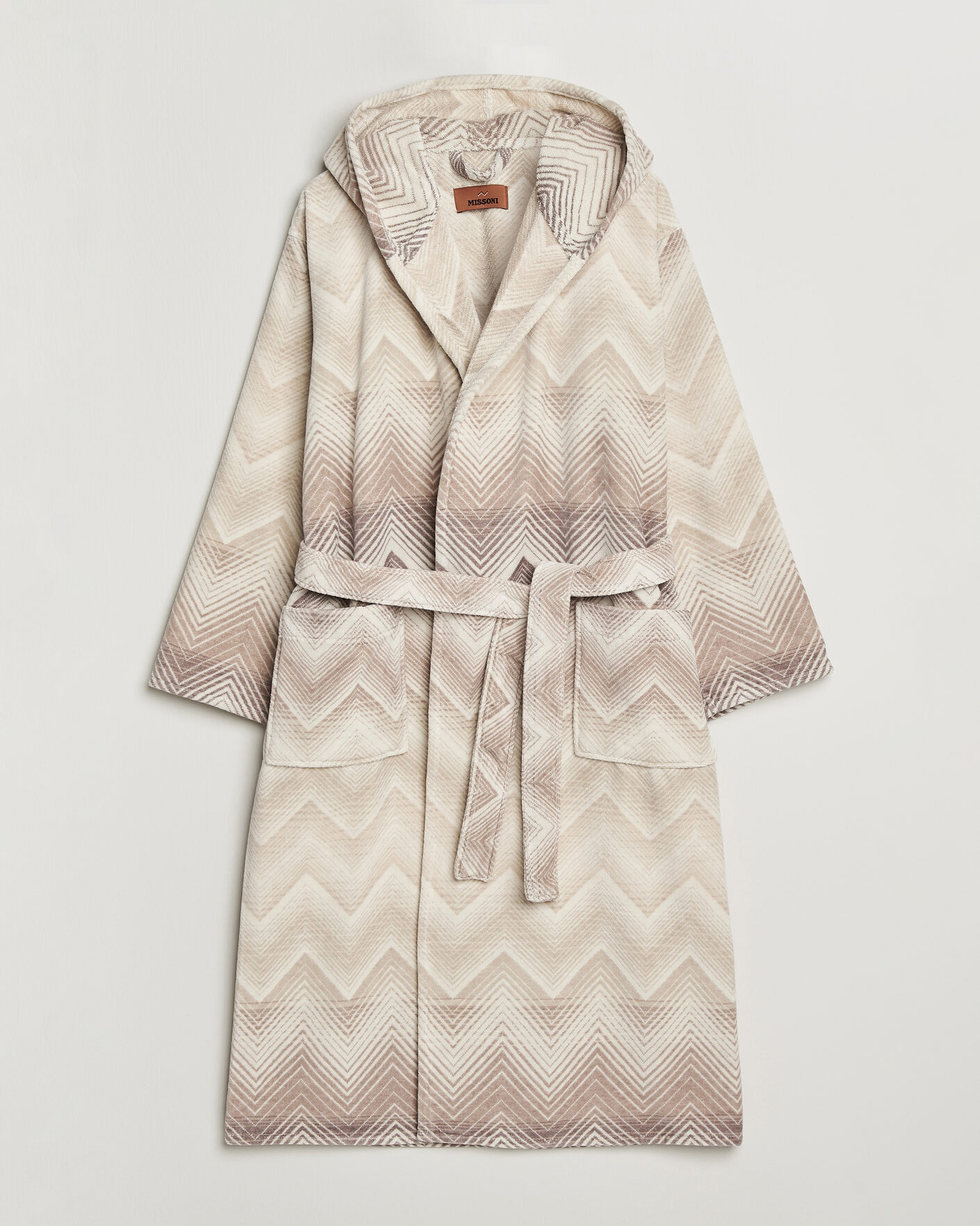 Herre | Pyjamaser og badekåper | Missoni Home | Marea Hooded Bathrobe Beige