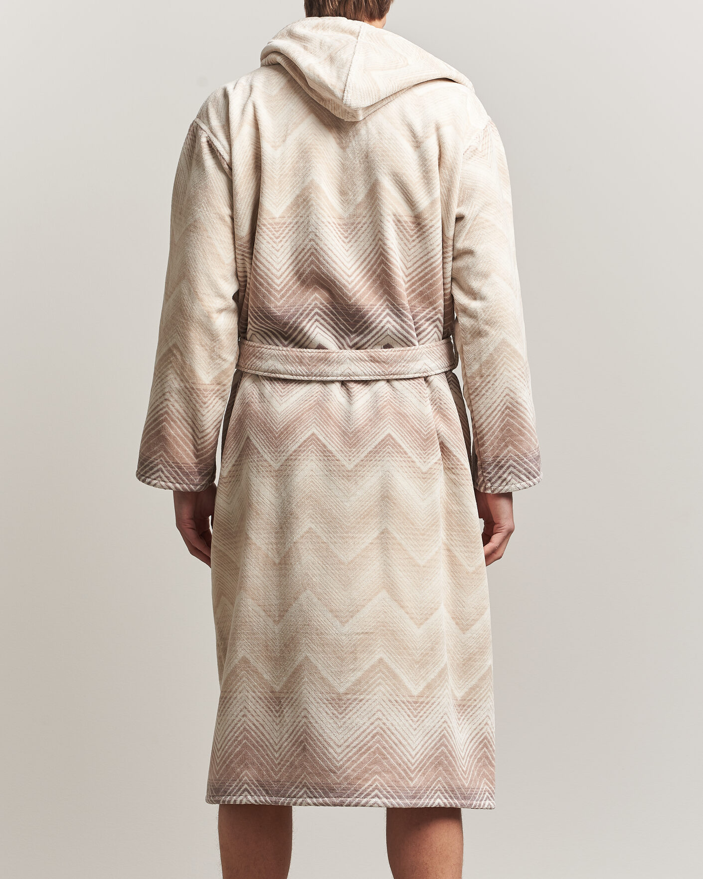Herre | Pyjamaser og badekåper | Missoni Home | Marea Hooded Bathrobe Beige
