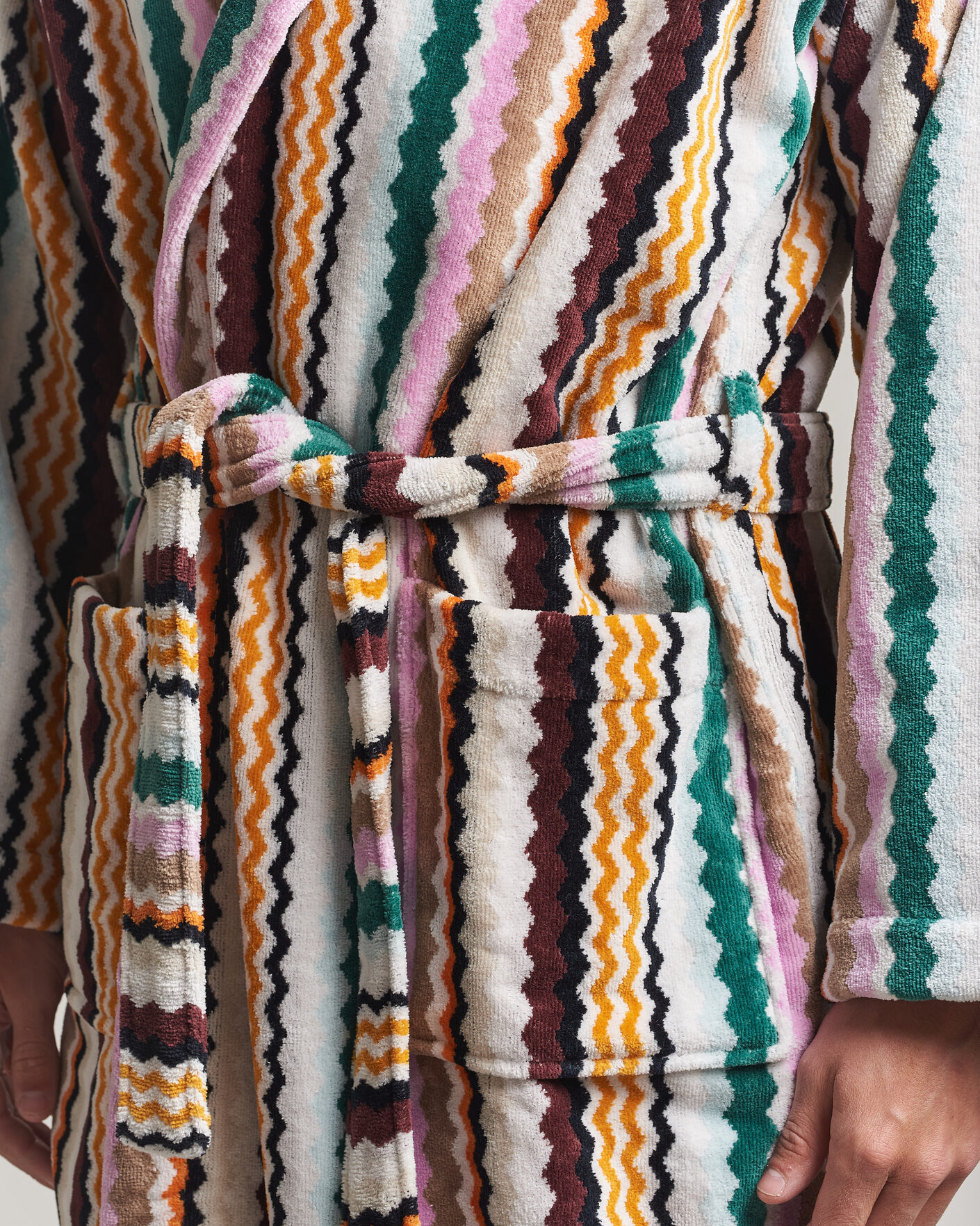 Herre | Pyjamaser og badekåper | Missoni Home | Aura Hooded Bathrobe Multi