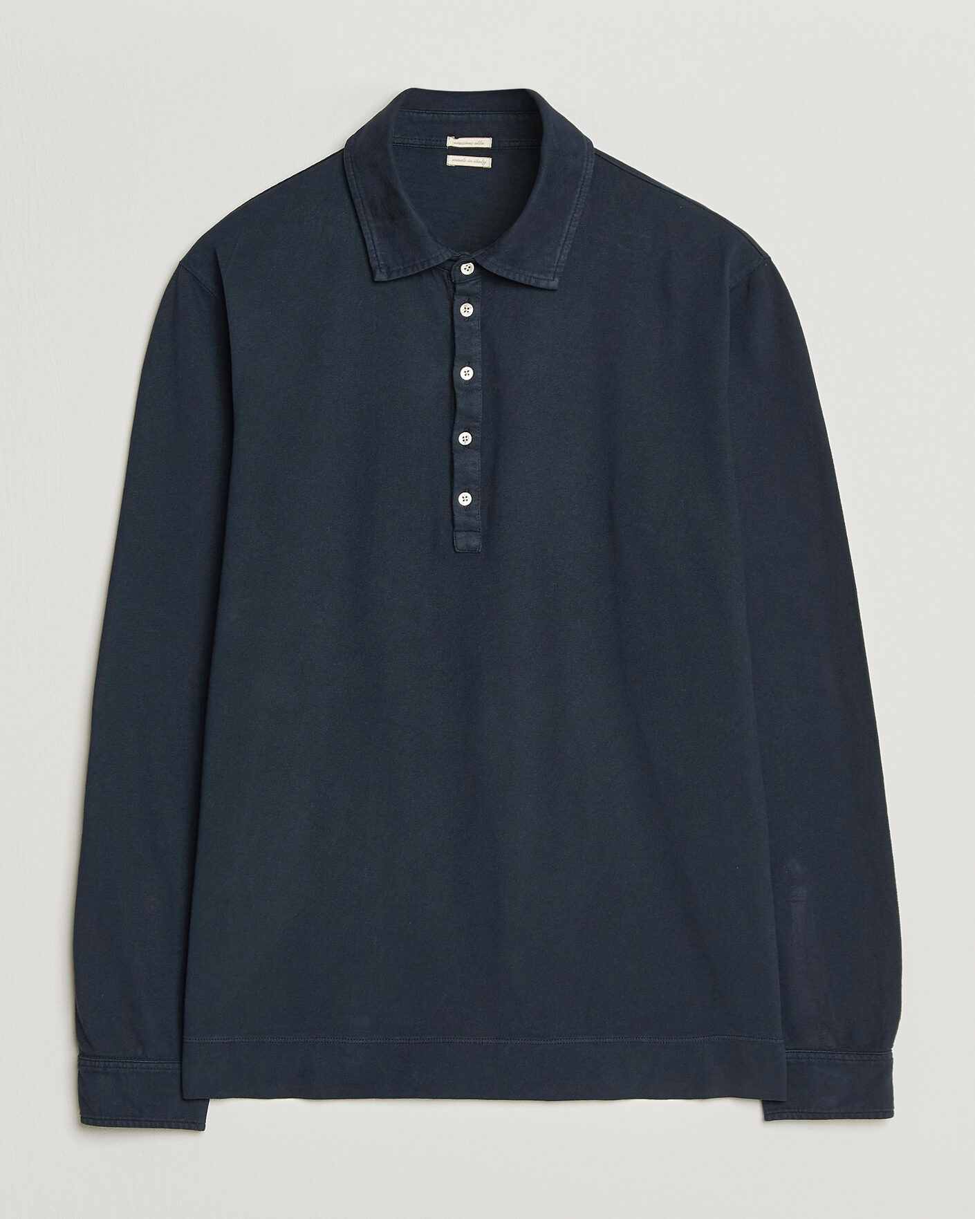 Herre | Pikéer | Massimo Alba | Raya Long Sleeve Polo Navy