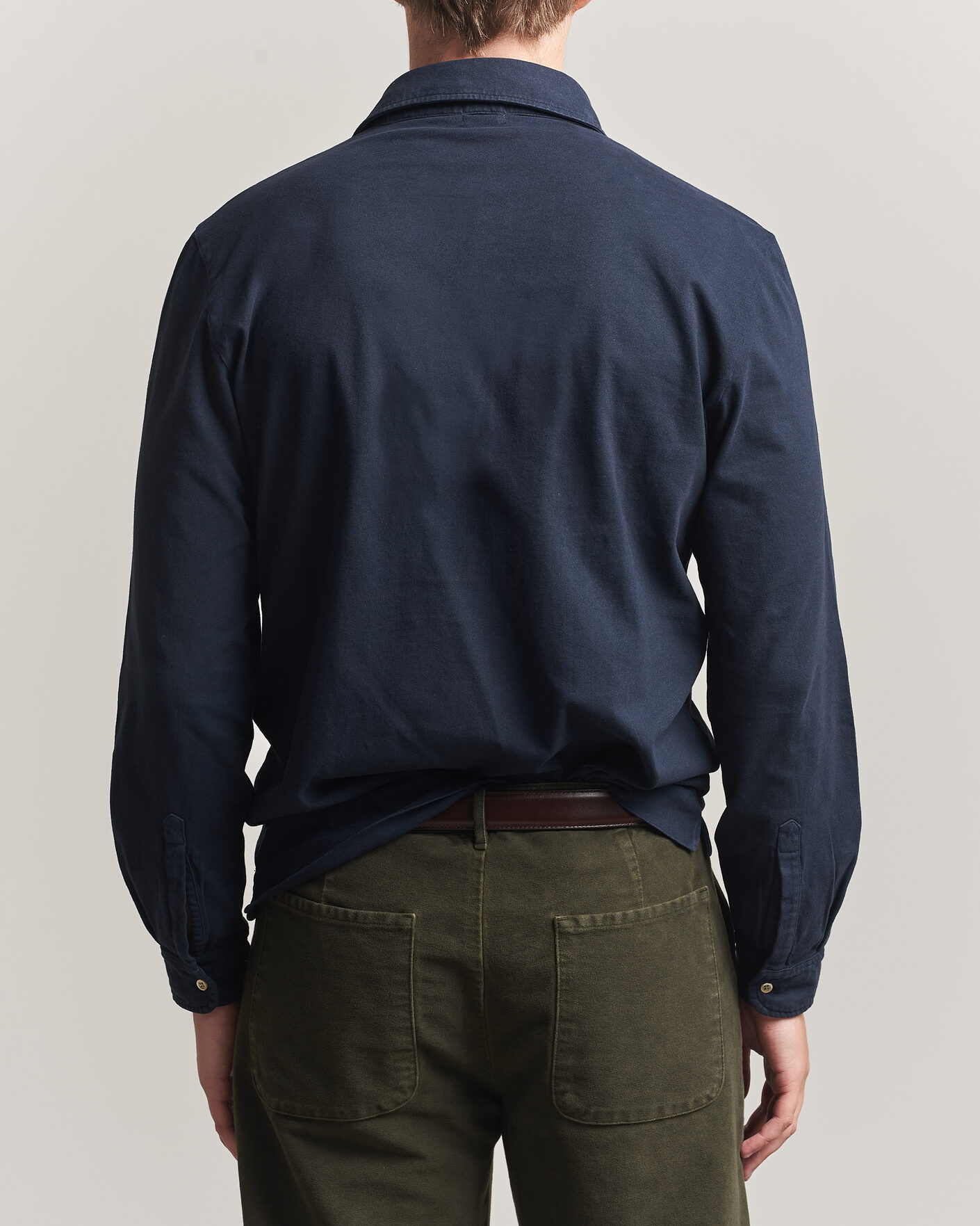 Herre | Pikéer | Massimo Alba | Raya Long Sleeve Polo Navy