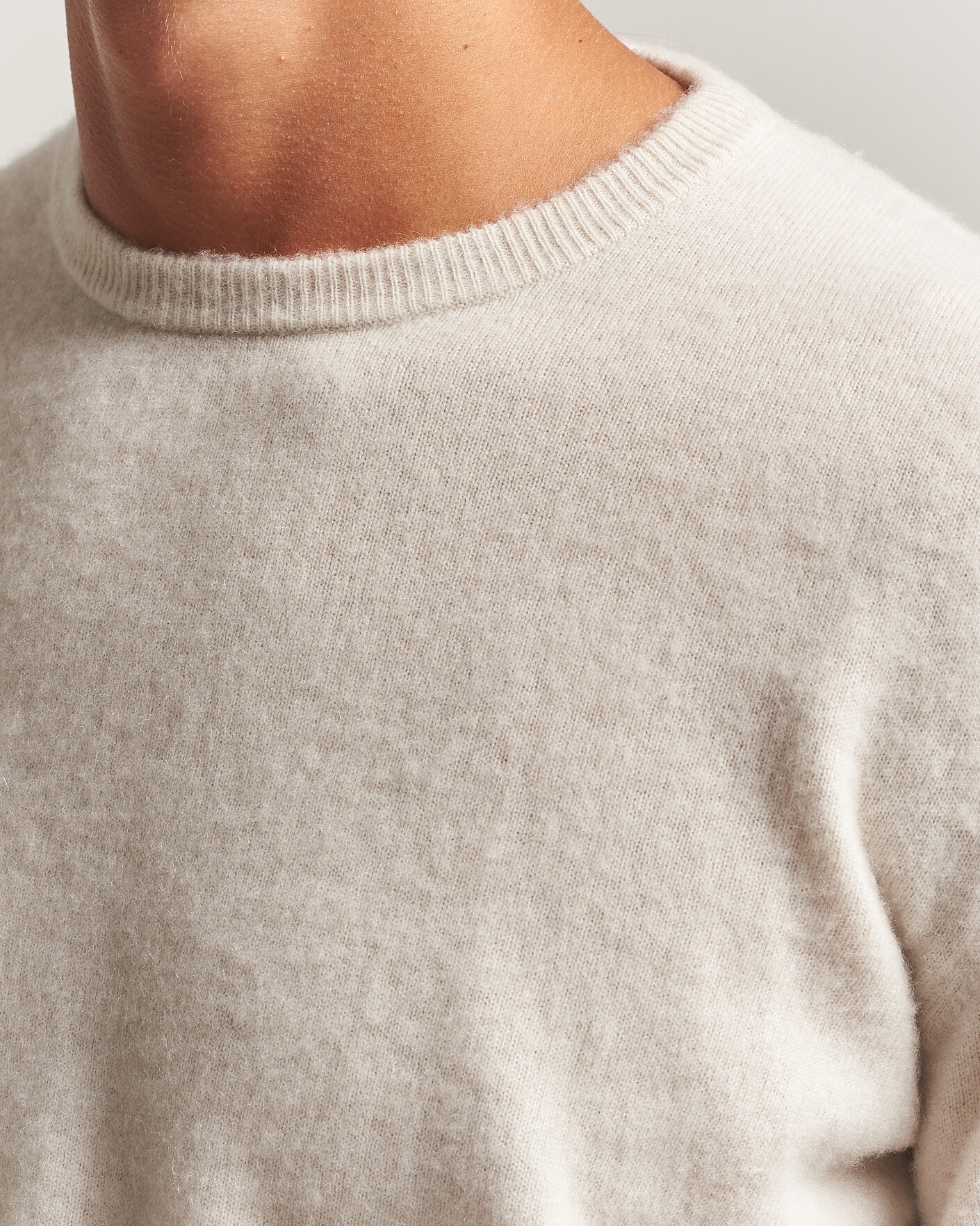Herre | Gensere | Massimo Alba | Kane Brushed Cashmere Sweater Magnolia