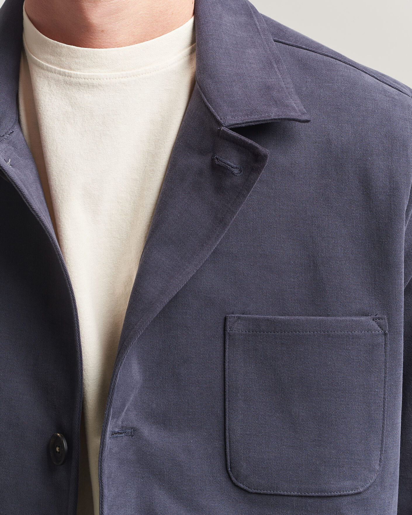 Herre | Jakker | Massimo Alba | Florida Brushed Cotton Jacket Navy