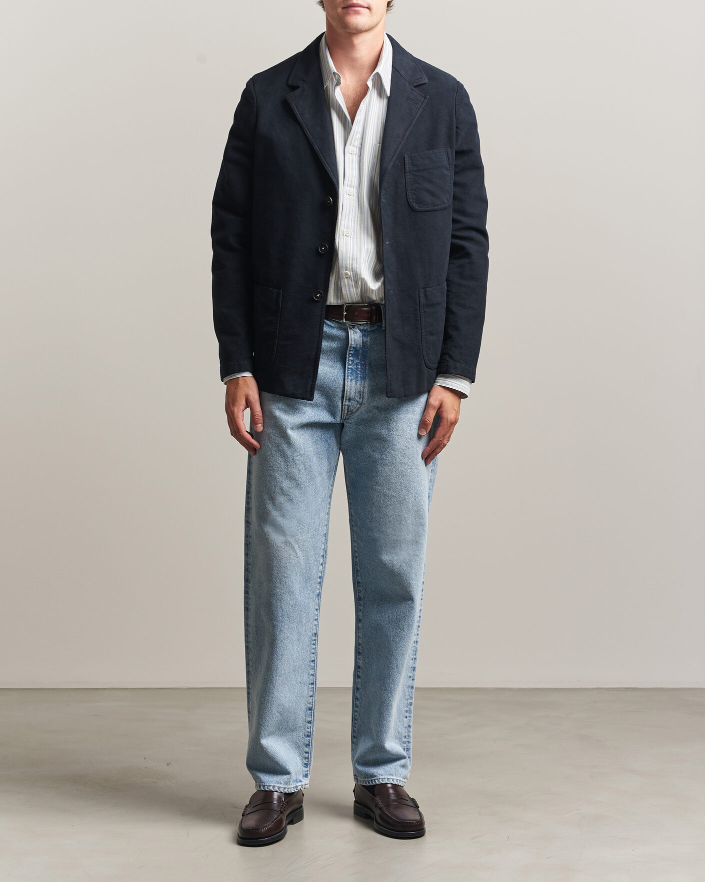 Herre | Dressjakker | Massimo Alba | Baglietto Moleskine Jacket Navy