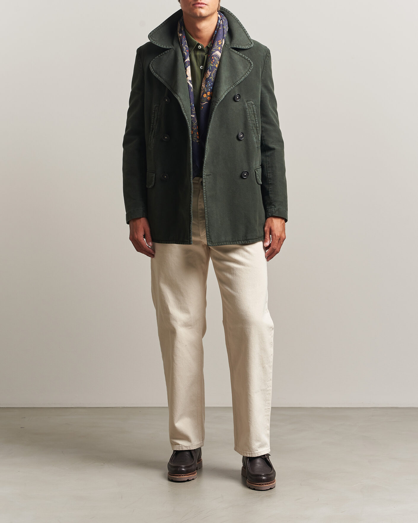 Herre | Jakker | Massimo Alba | Moleskine Peacoat Forest Night