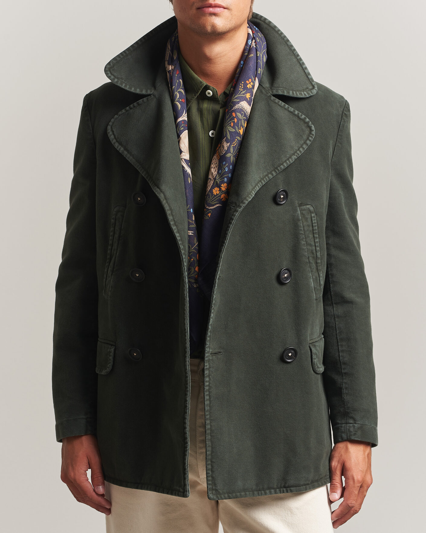 Herre | Jakker | Massimo Alba | Moleskine Peacoat Forest Night