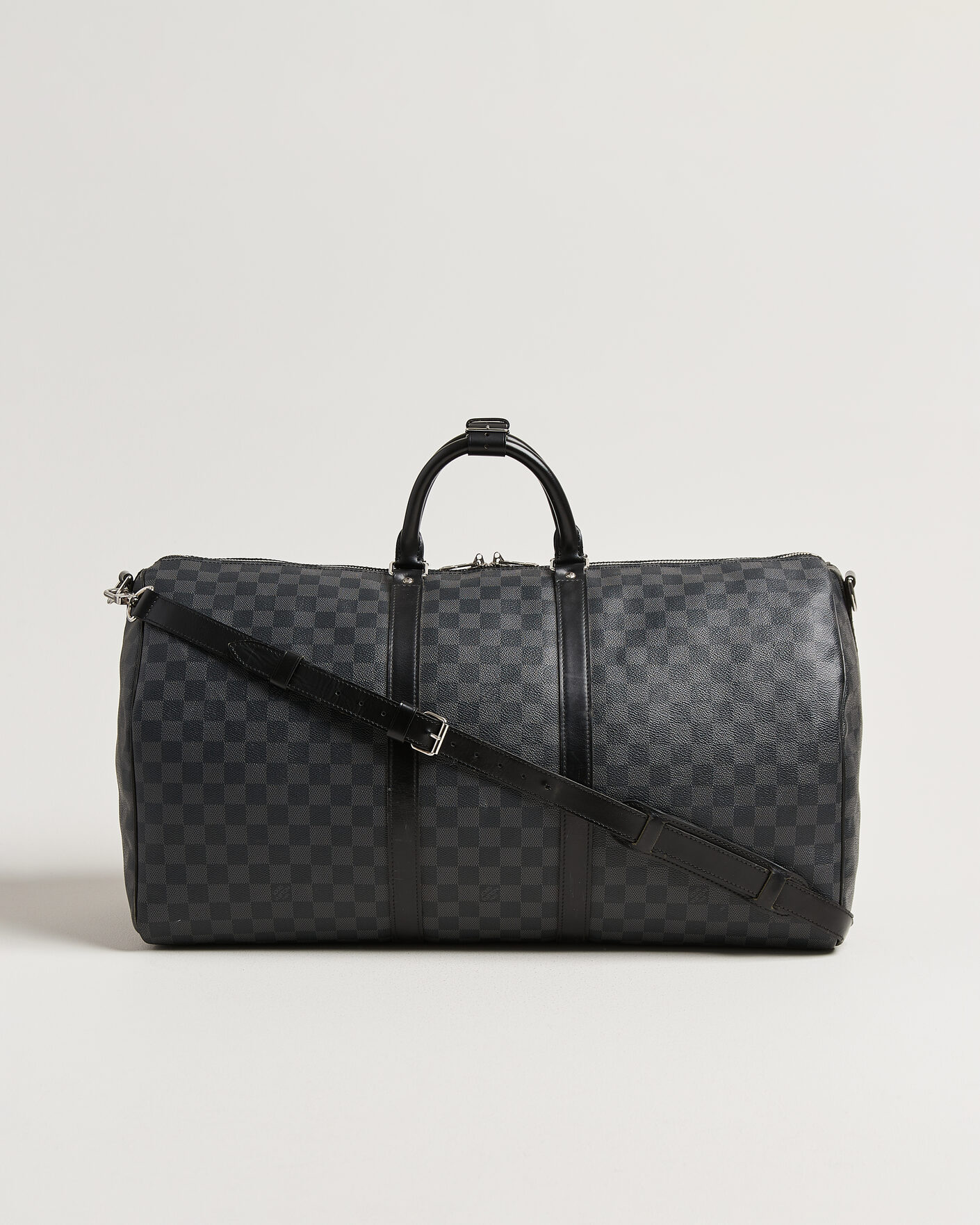 Herre | Pre-Owned & Vintage Bags | Louis Vuitton Pre-Owned | Keepall 55 Bandouliére Damier Graphite