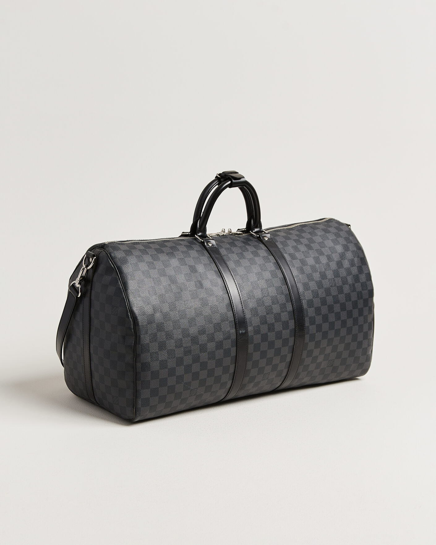 Herre | Pre-Owned & Vintage Bags | Louis Vuitton Pre-Owned | Keepall 55 Bandouliére Damier Graphite