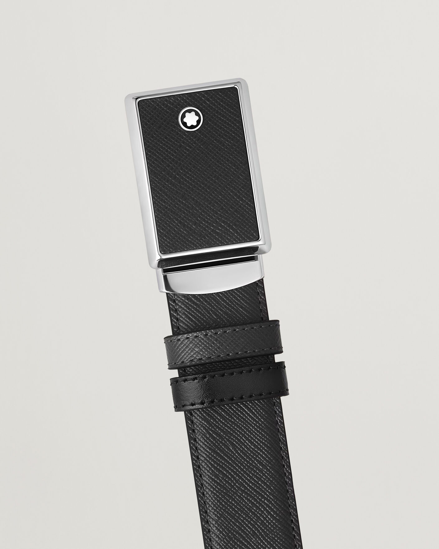 Herre | Belter | Montblanc | Buckle 30mm Leather Belt Black
