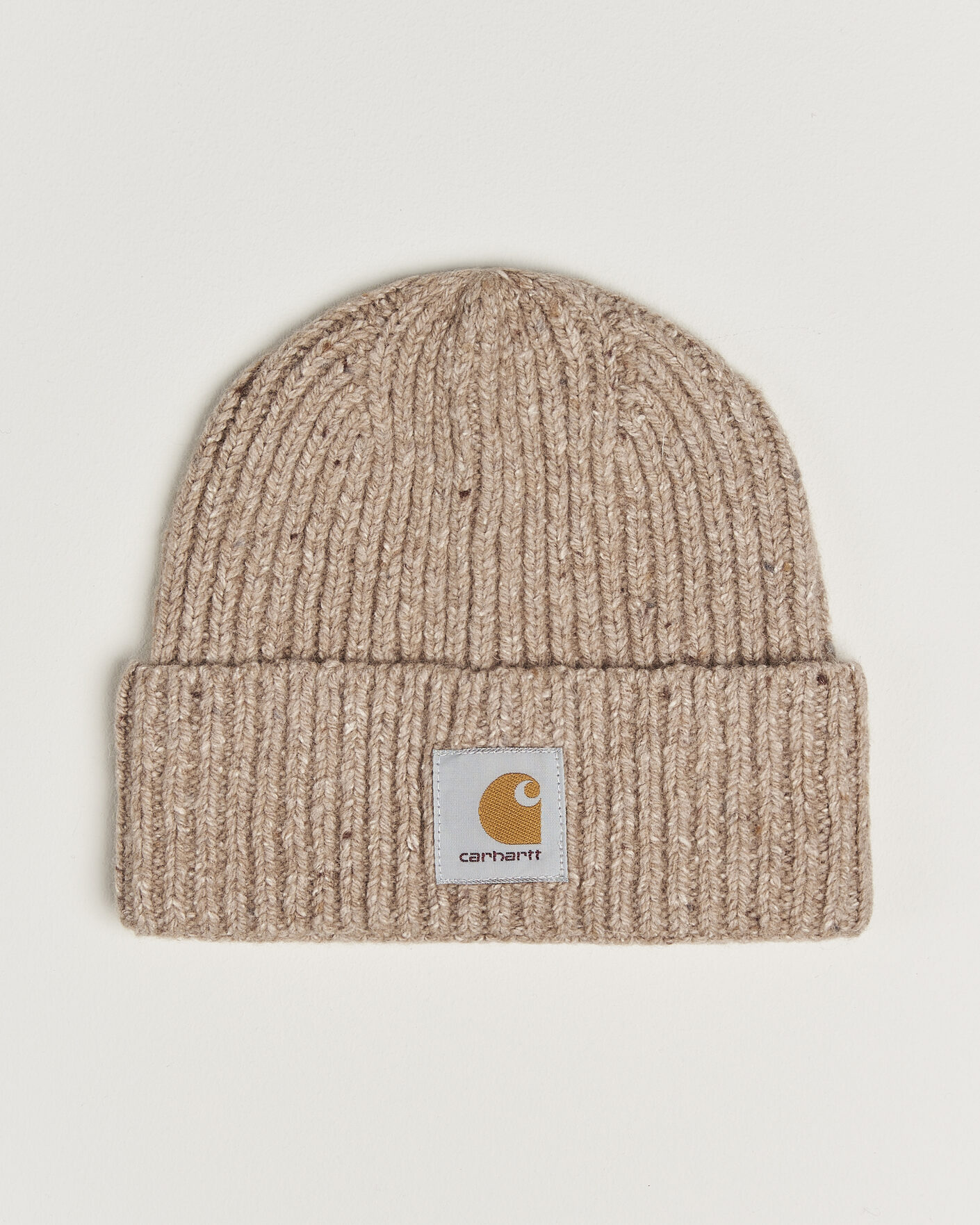 Herre | Luer | Carhartt WIP | Anglistic Wool/Cotton Beanie Specled Fleur De Sel