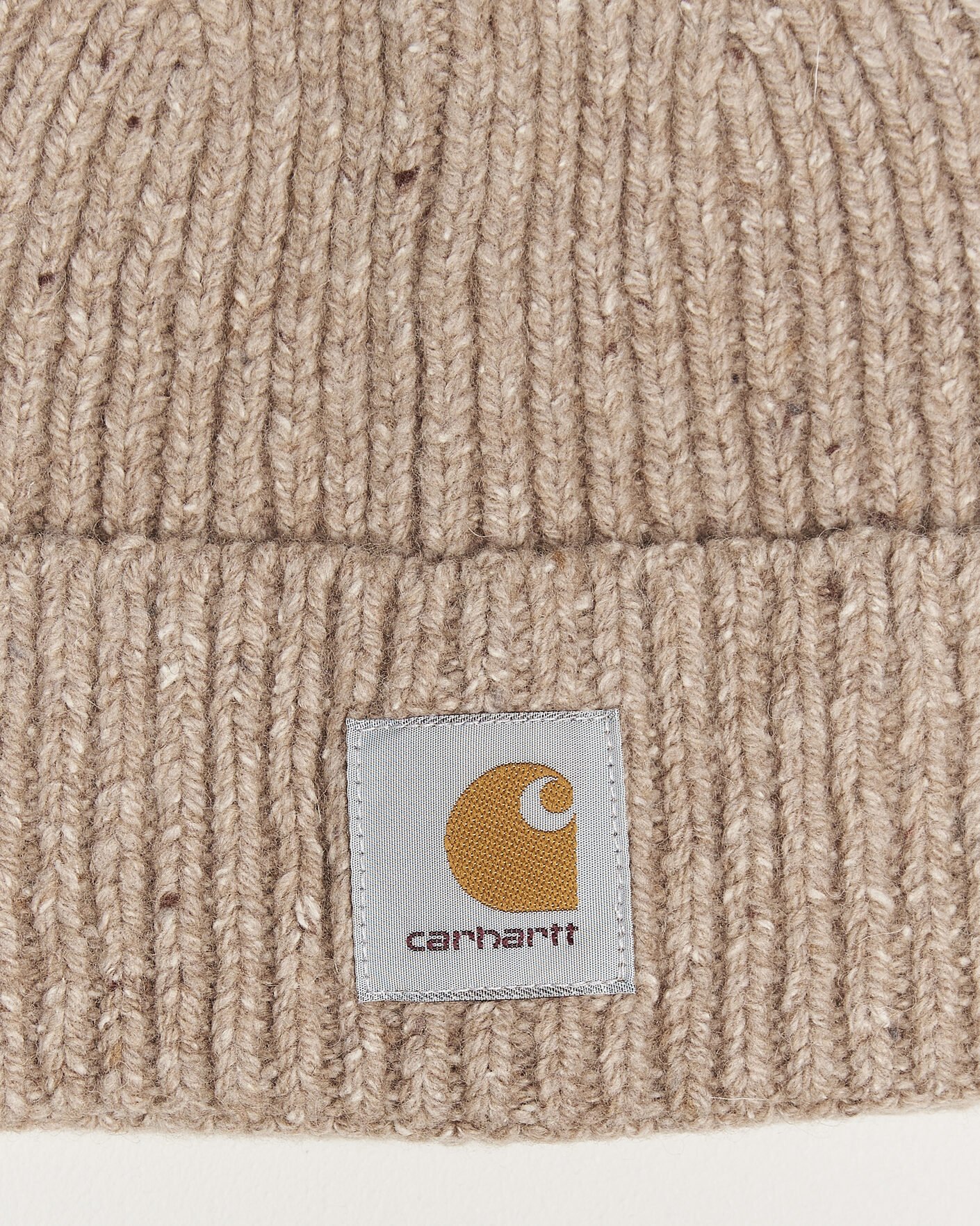 Herre | Luer | Carhartt WIP | Anglistic Wool/Cotton Beanie Specled Fleur De Sel