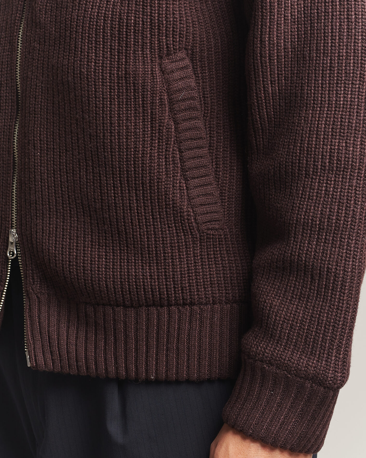 Herre | Gensere | Carhartt WIP | Bandley Padded Wool Mix Full Zip Palisander Brown
