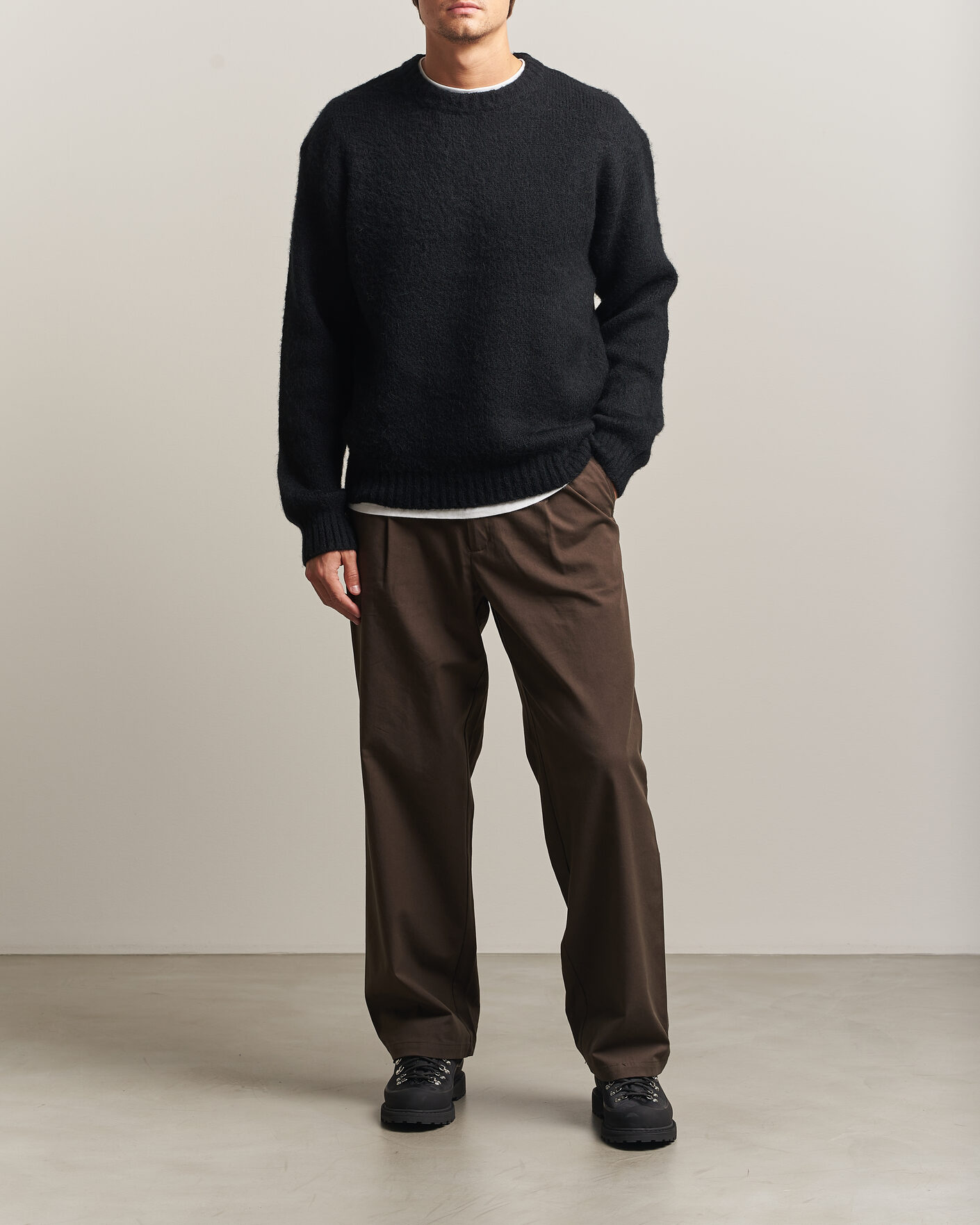 Herre | Gensere | Carhartt WIP | Merton Knitted Alpaca Sweater Black