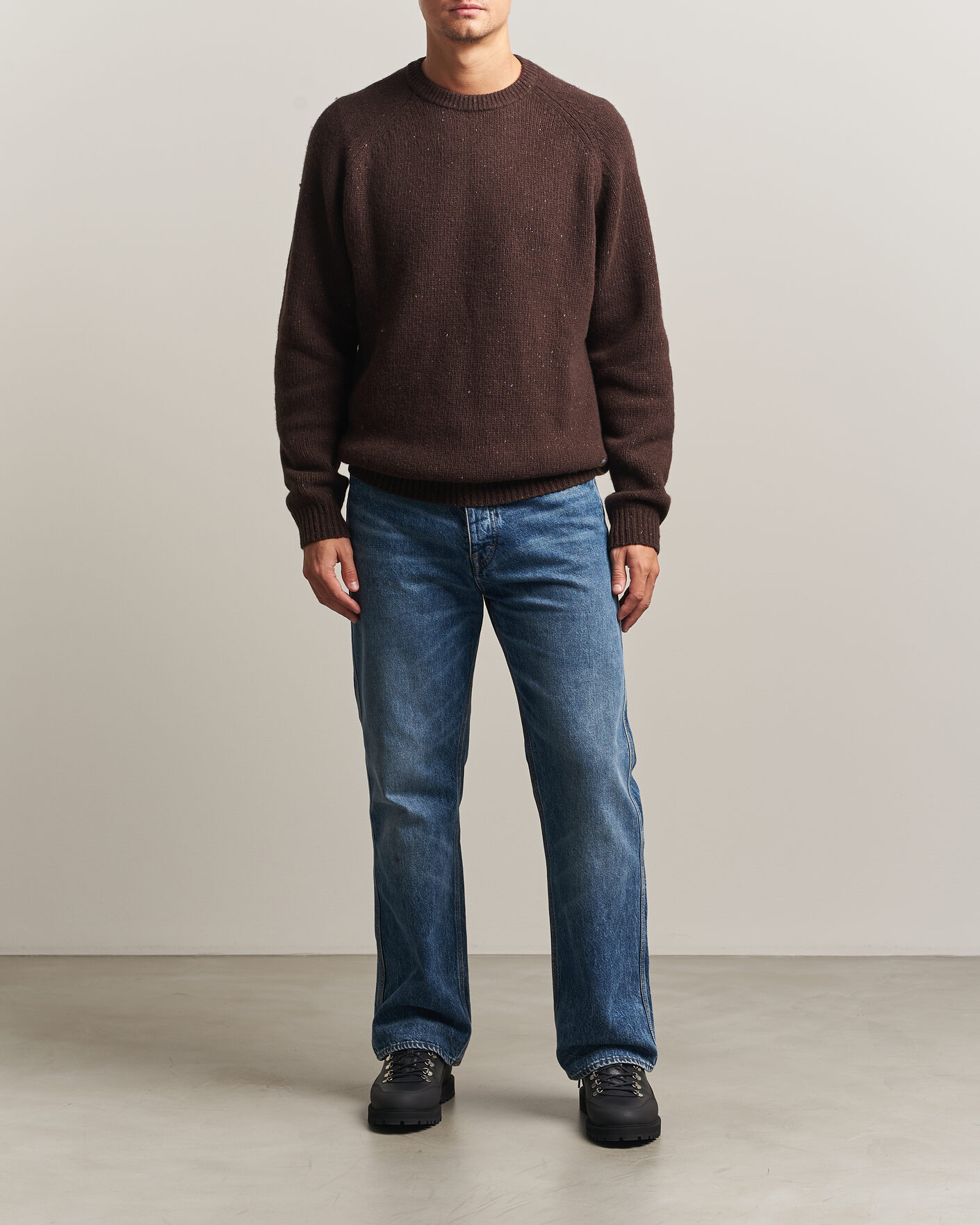 Herre | Gensere | Carhartt WIP | Anglistic Wool/Cotton Sweater Tobacco