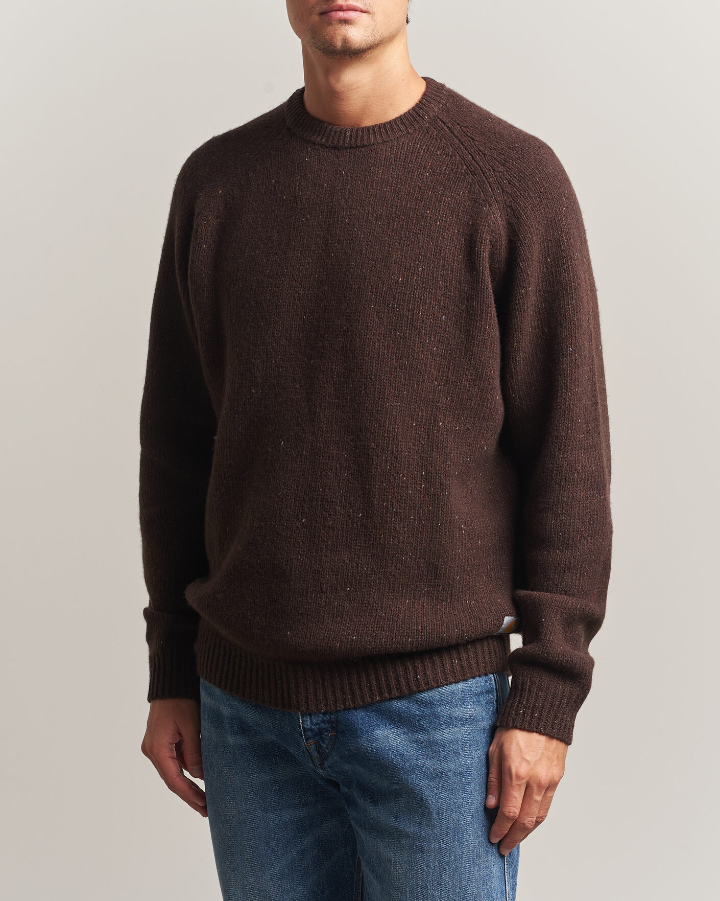 Herre | Gensere | Carhartt WIP | Anglistic Wool/Cotton Sweater Tobacco