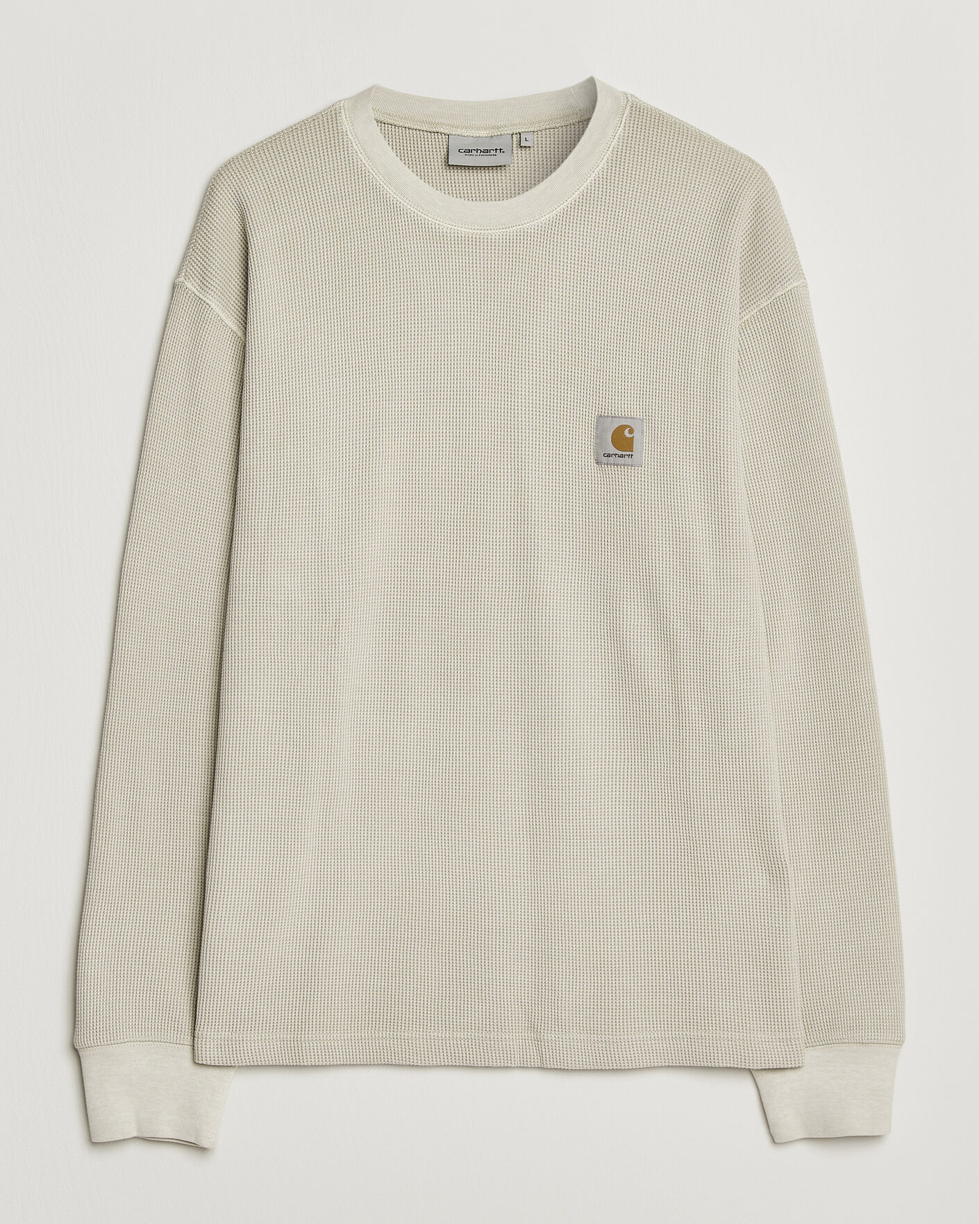 Herre | T-Shirts | Carhartt WIP | Long Sleeve Waffle T-Shirt Fleur De Sel