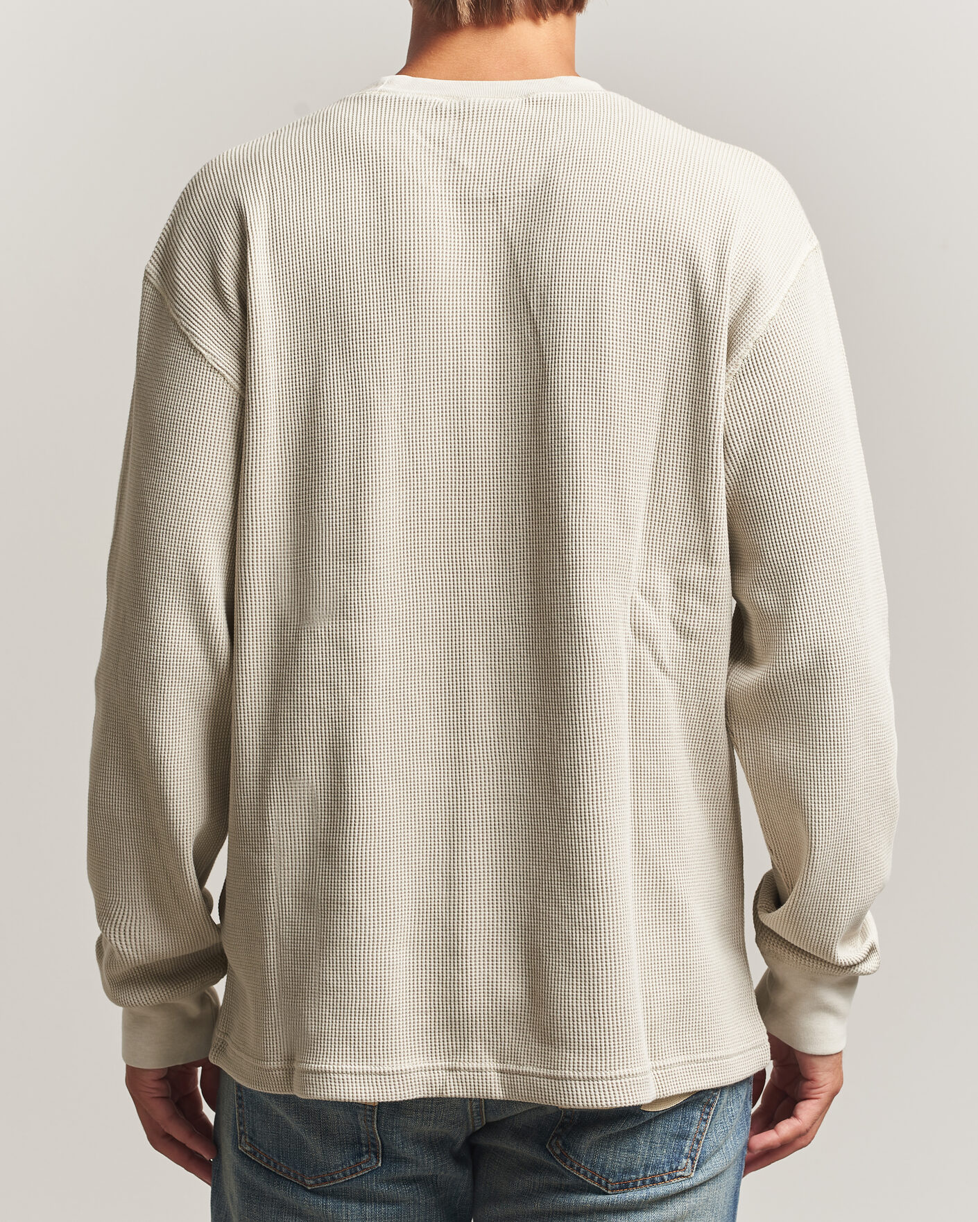 Herre | T-Shirts | Carhartt WIP | Long Sleeve Waffle T-Shirt Fleur De Sel