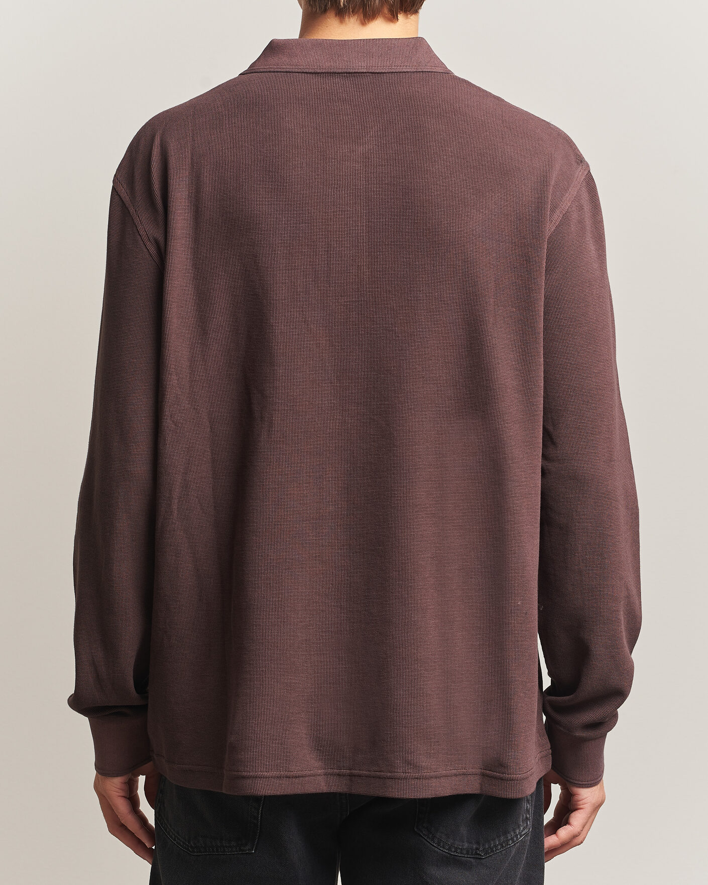 Herre | Gensere | Carhartt WIP | Long Sleeve Waffle Rugby Shirt Palisander Brown
