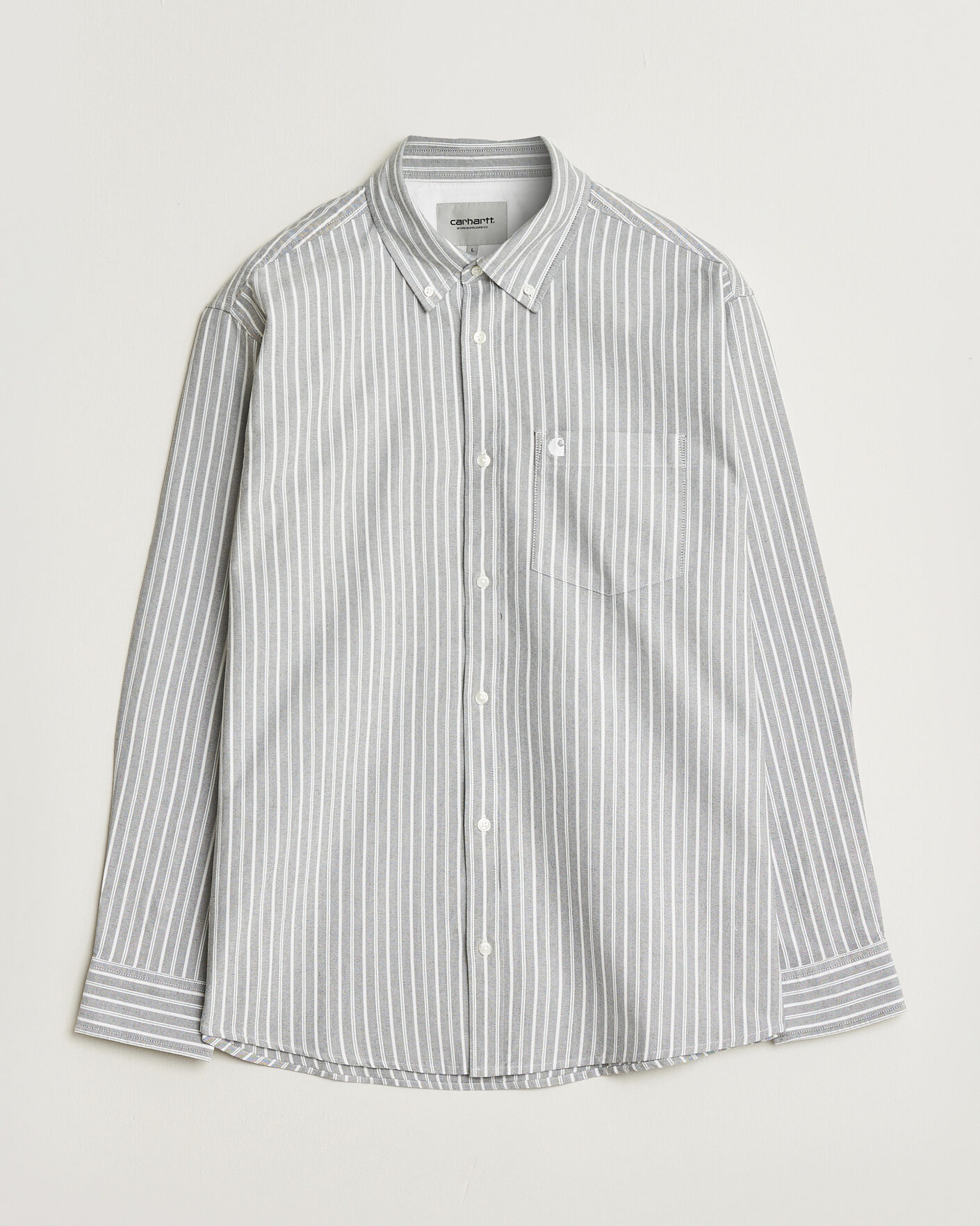 Herre | Skjorter | Carhartt WIP | Canan Striped Oxford Shirt Black