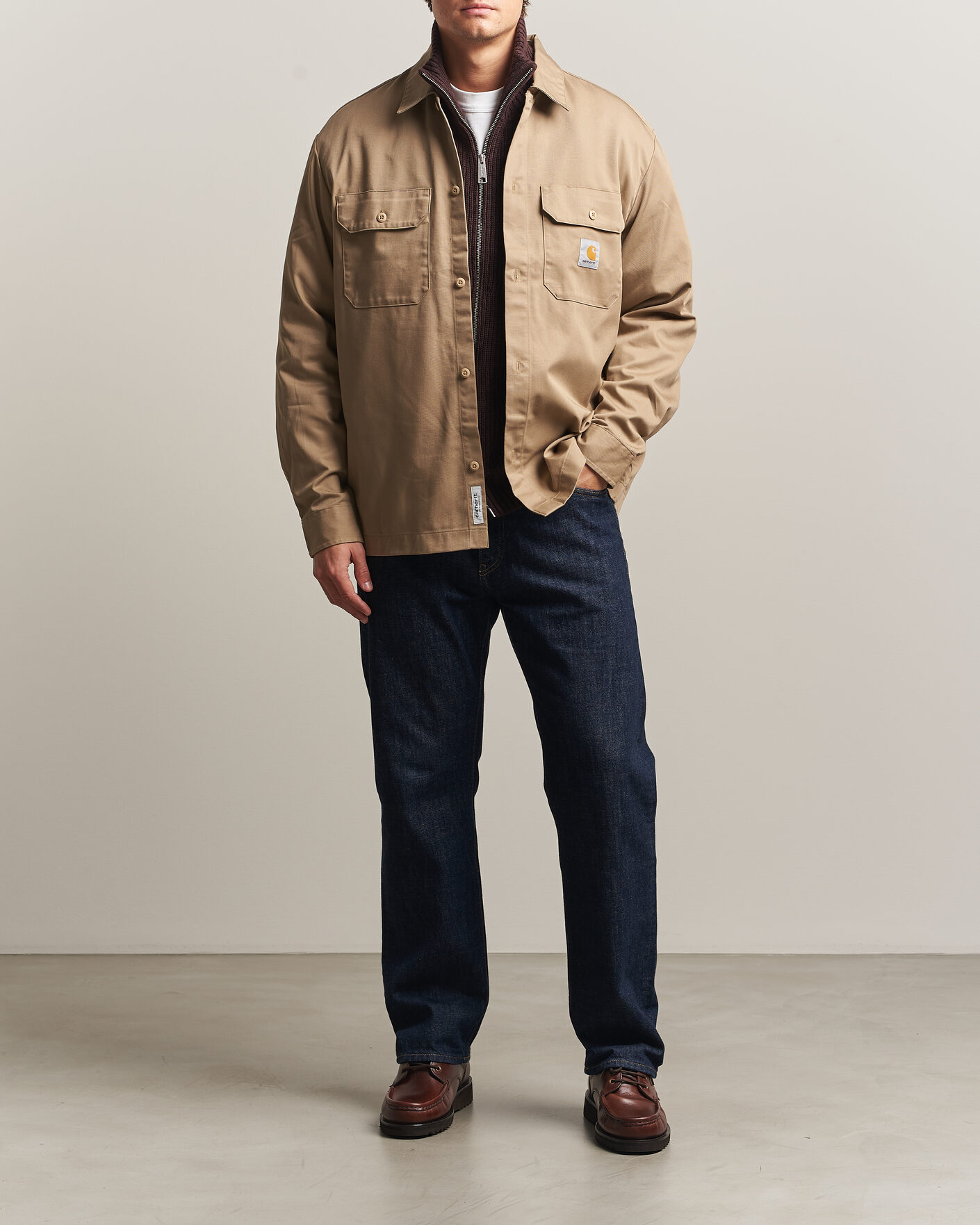 Herre | Skjorter | Carhartt WIP | Craft Twill Shirt Leather