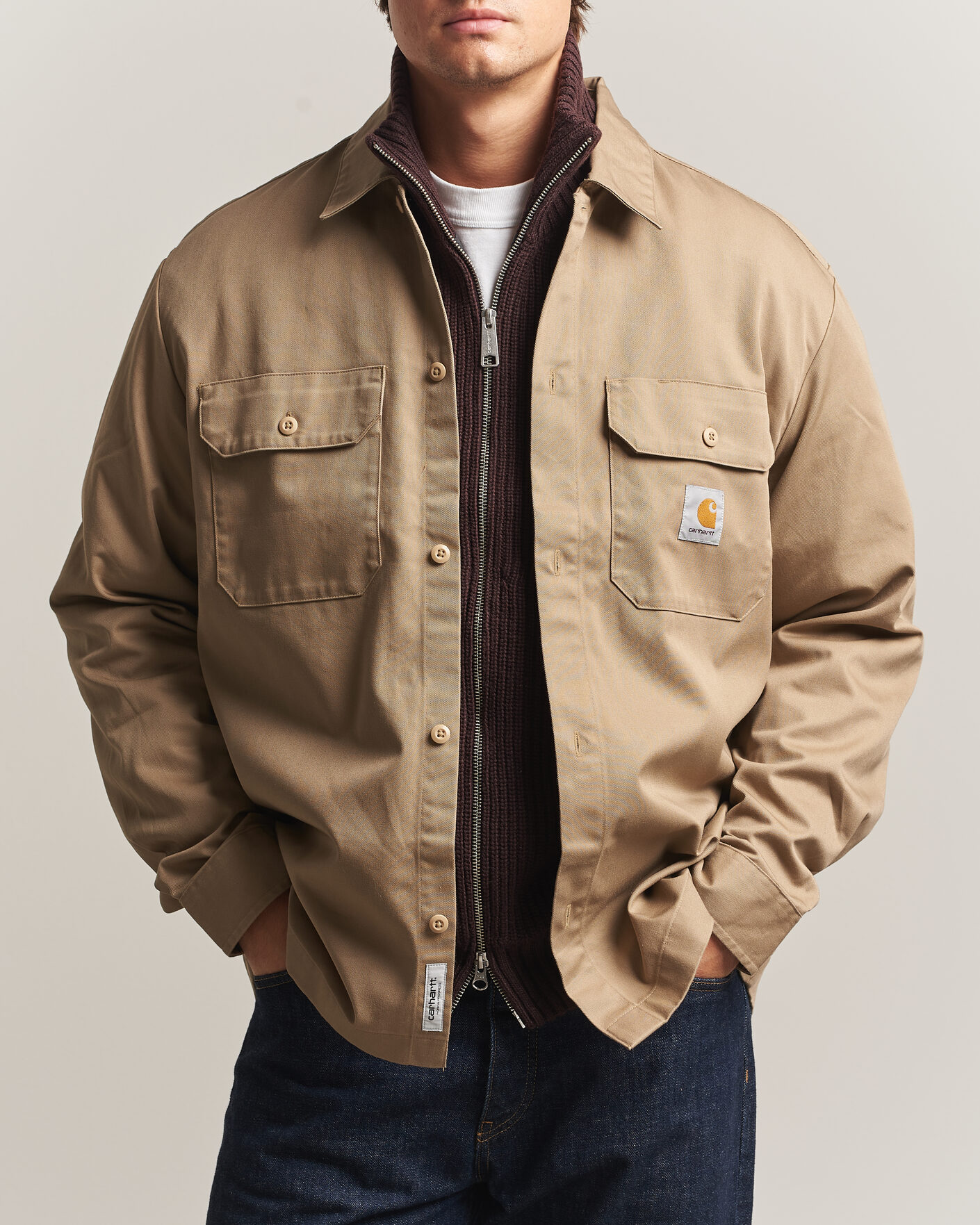 Herre | Skjorter | Carhartt WIP | Craft Twill Shirt Leather