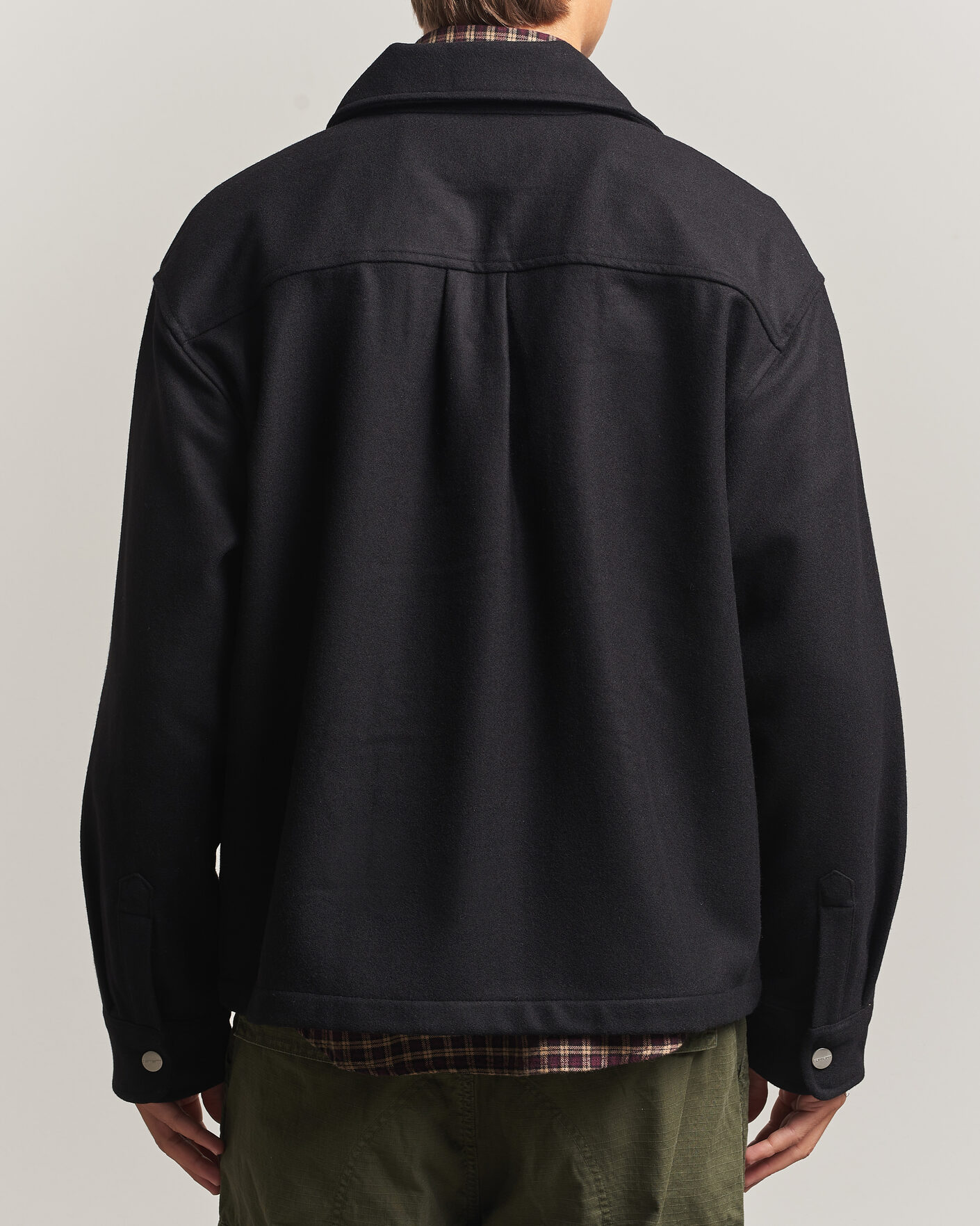 Herre | Skjorter | Carhartt WIP | Atoka Wool Zip Shirt Jacket Black