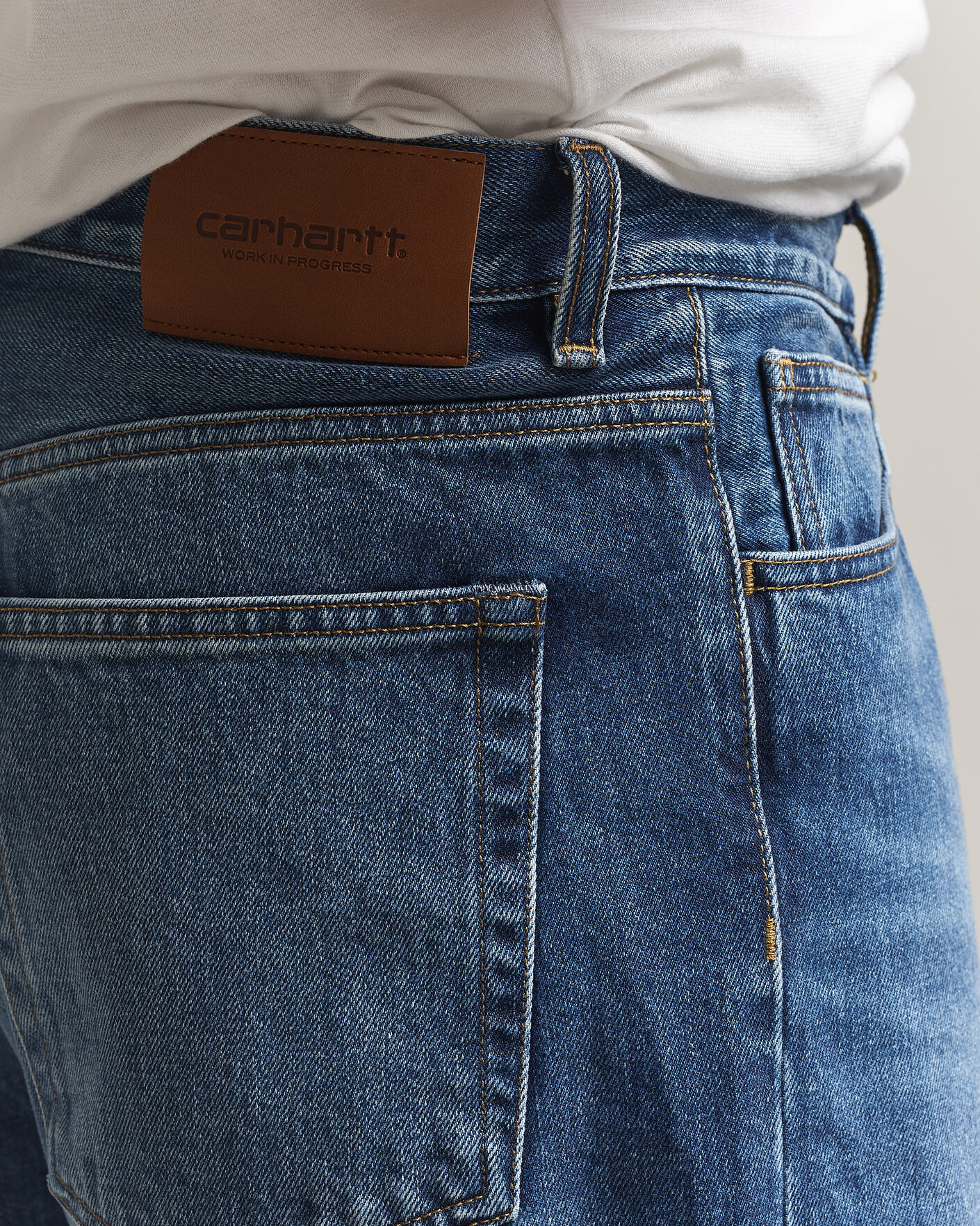 Herre | Bukser | Carhartt WIP | Payson Pant Blue Marble Used Wash