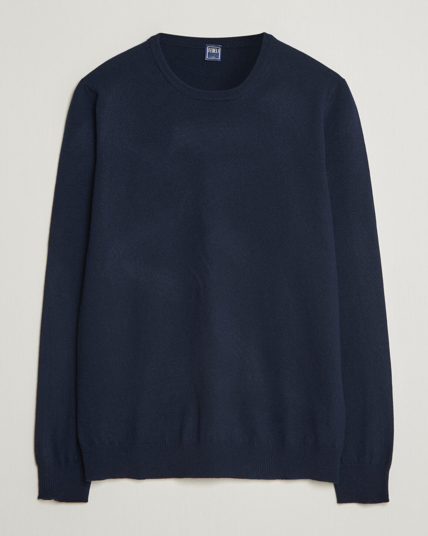 Herre | Gensere | Fedeli | Pure Cashmere Crew Neck Navy Blue