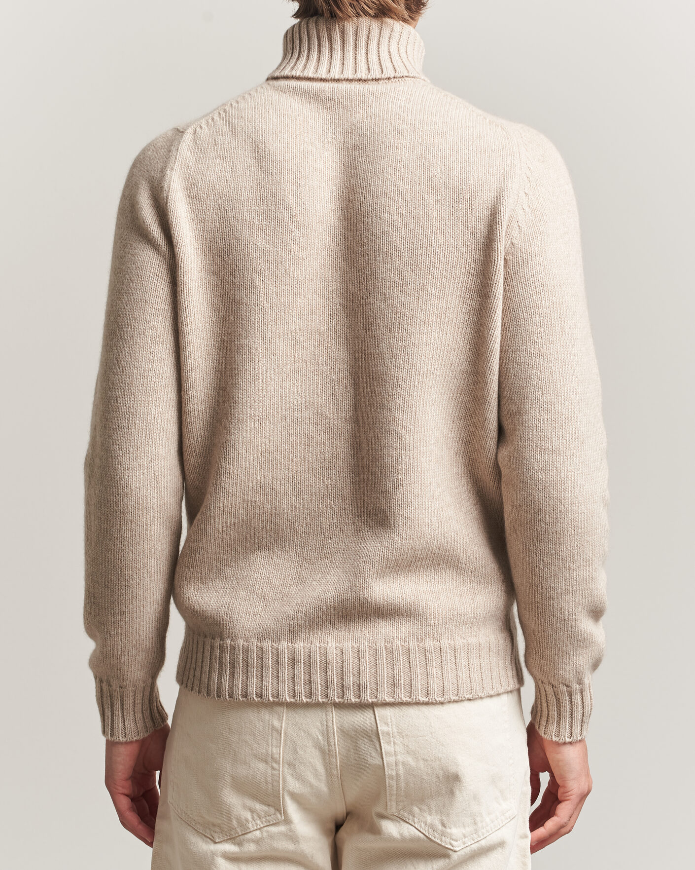 Herre | Gensere | Fedeli | Wool/Cashmere Rollneck Beige