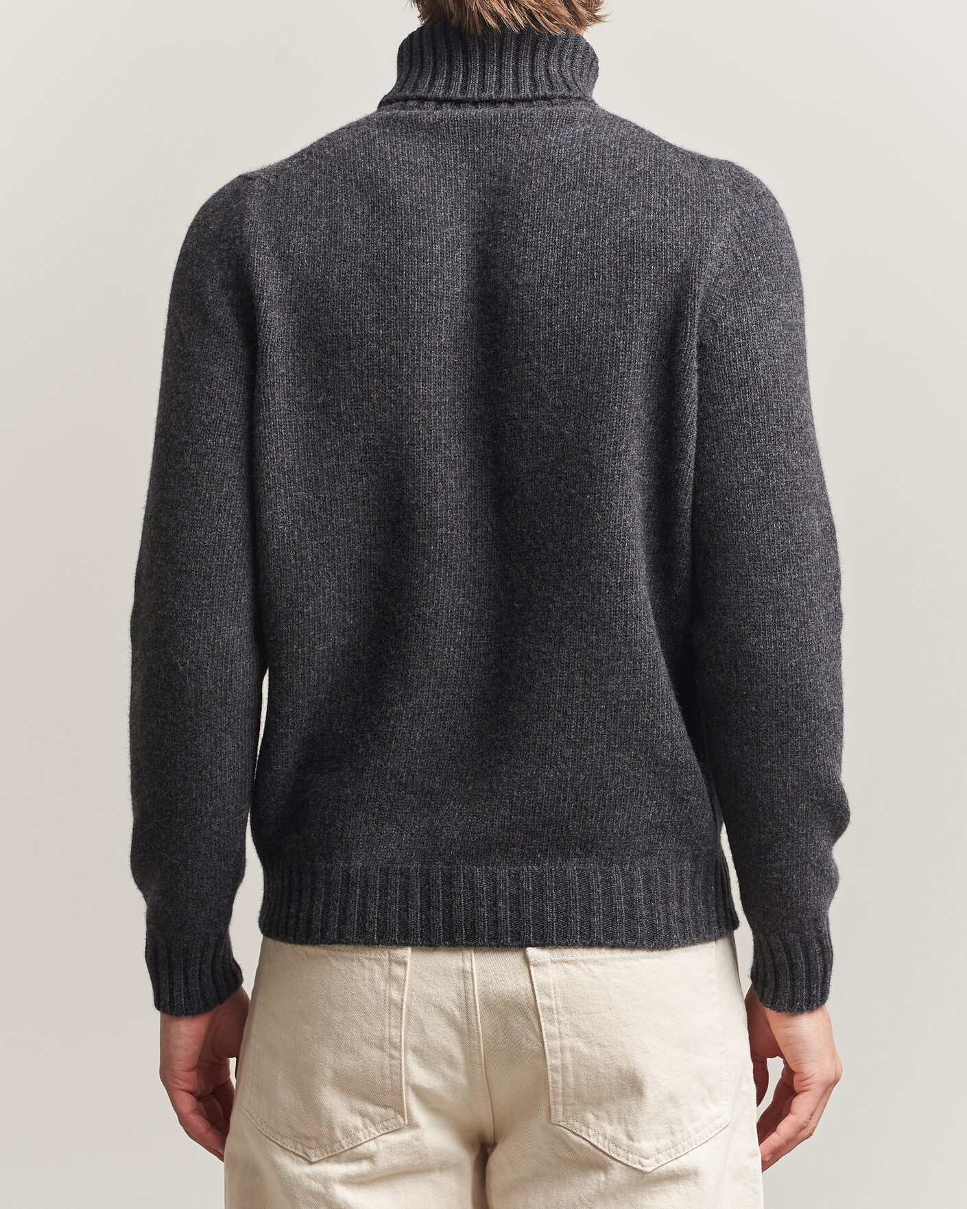 Herre | Gensere | Fedeli | Wool/Cashmere Rollneck Anthracite