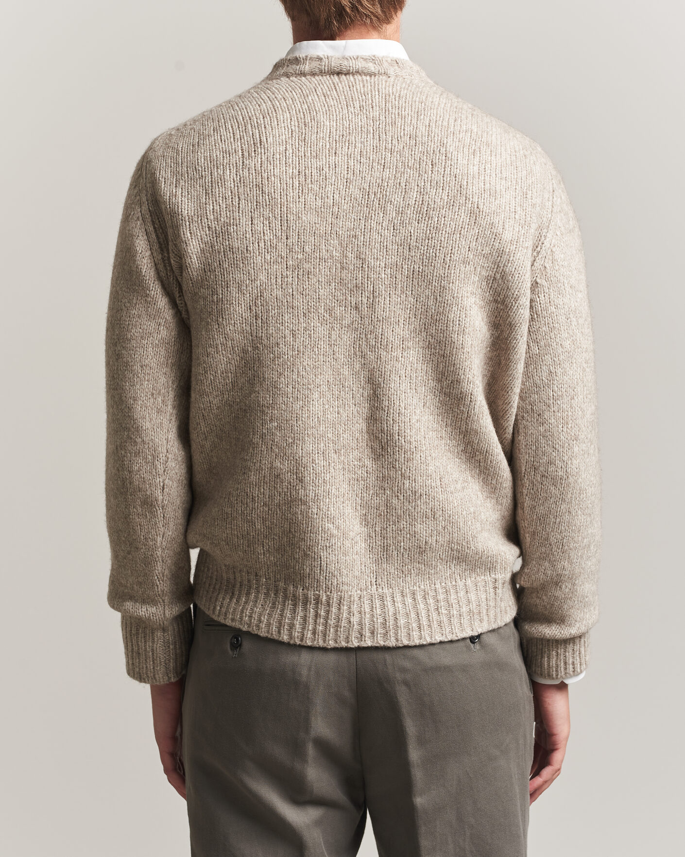 Herre | Gensere | Fedeli | Yak Blend Sweater Beige Melange