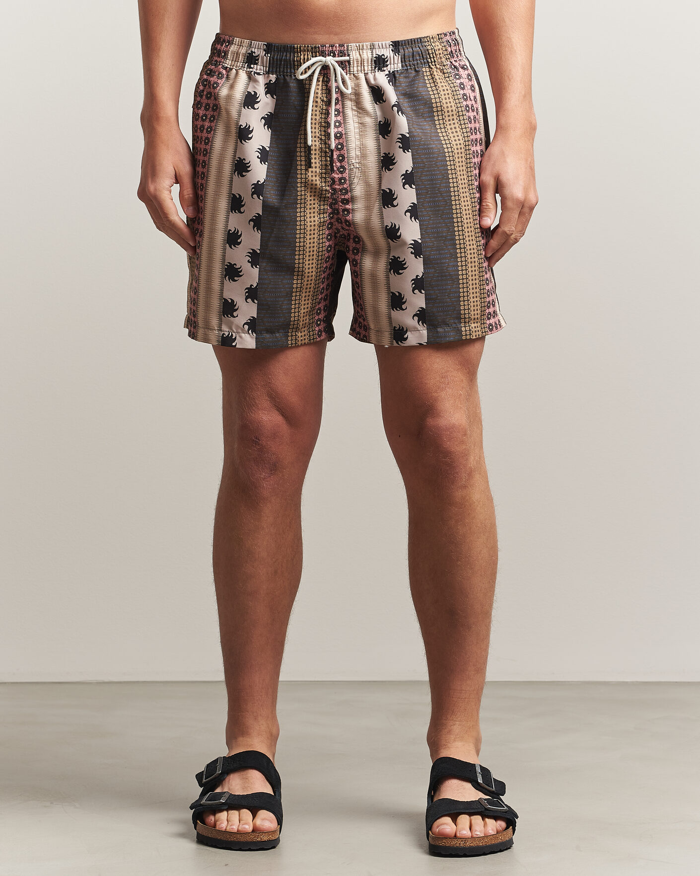 Herre | Badeshorts | OAS | Granada Striped Swimshorts Multi