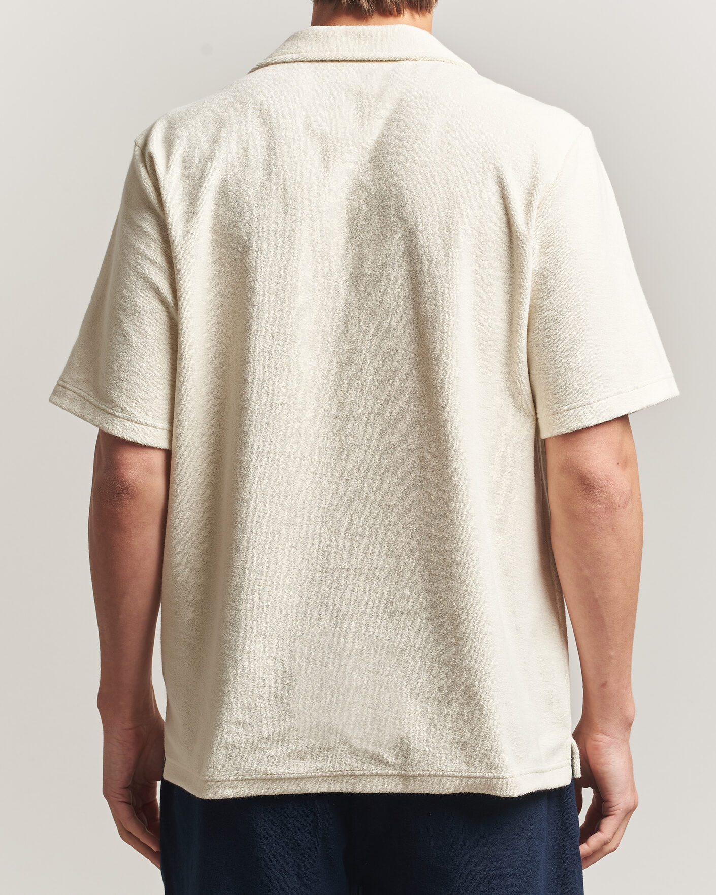Herre | Pikéer | OAS | Novo Regular Fit Terry Polo Ecru