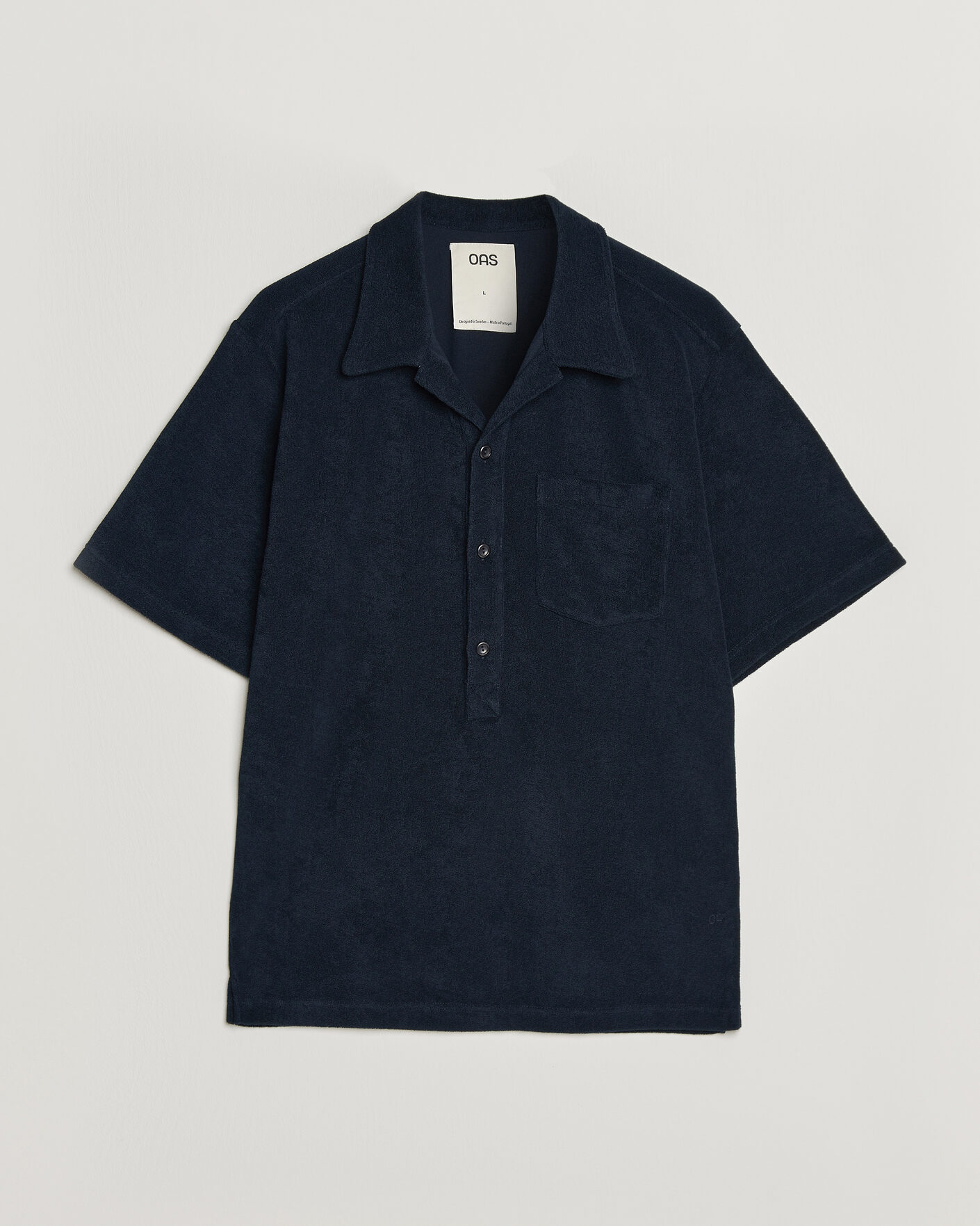 Herre | Pikéer | OAS | Novo Regular Fit Terry Polo Dark Blue