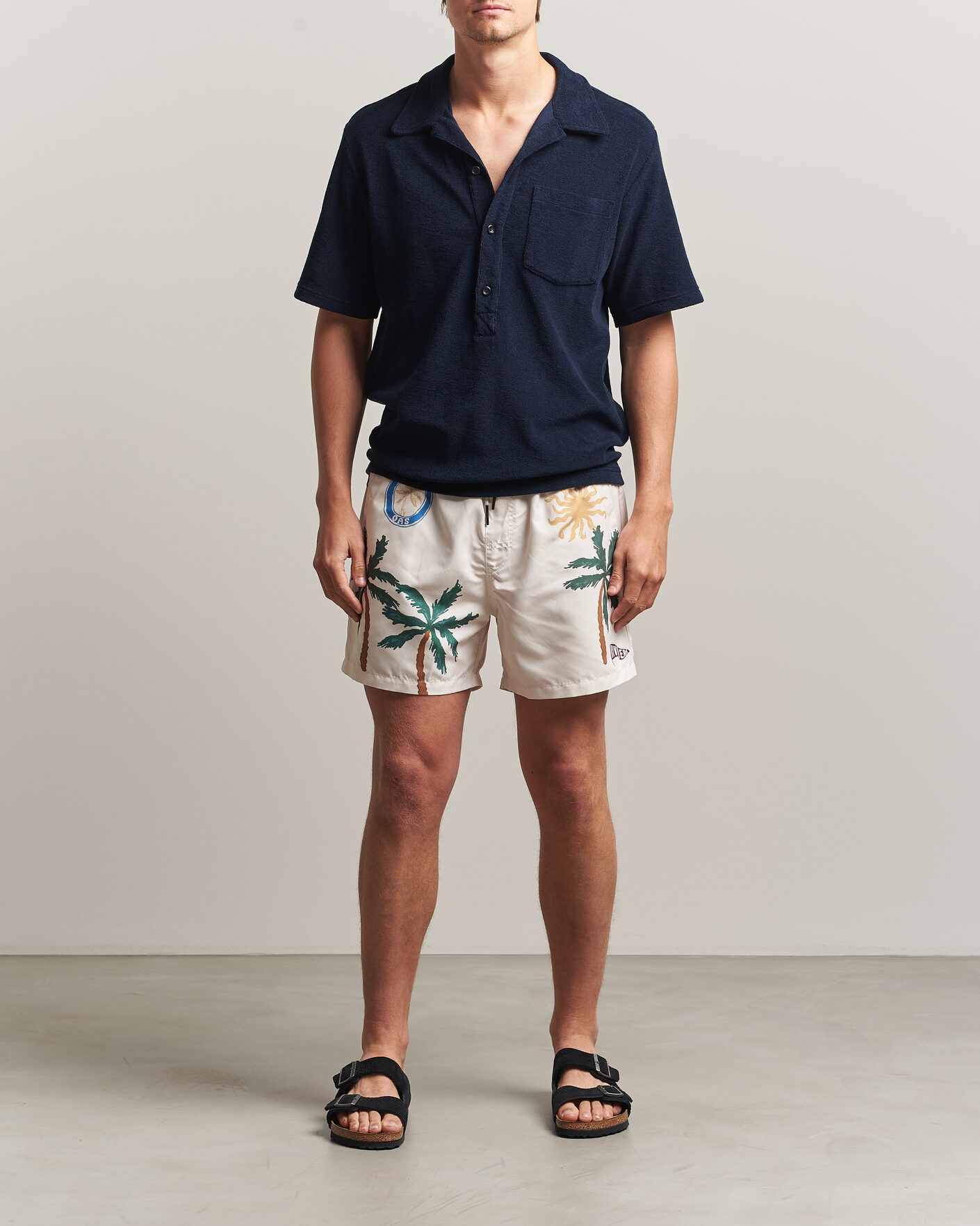 Herre | Pikéer | OAS | Novo Regular Fit Terry Polo Dark Blue