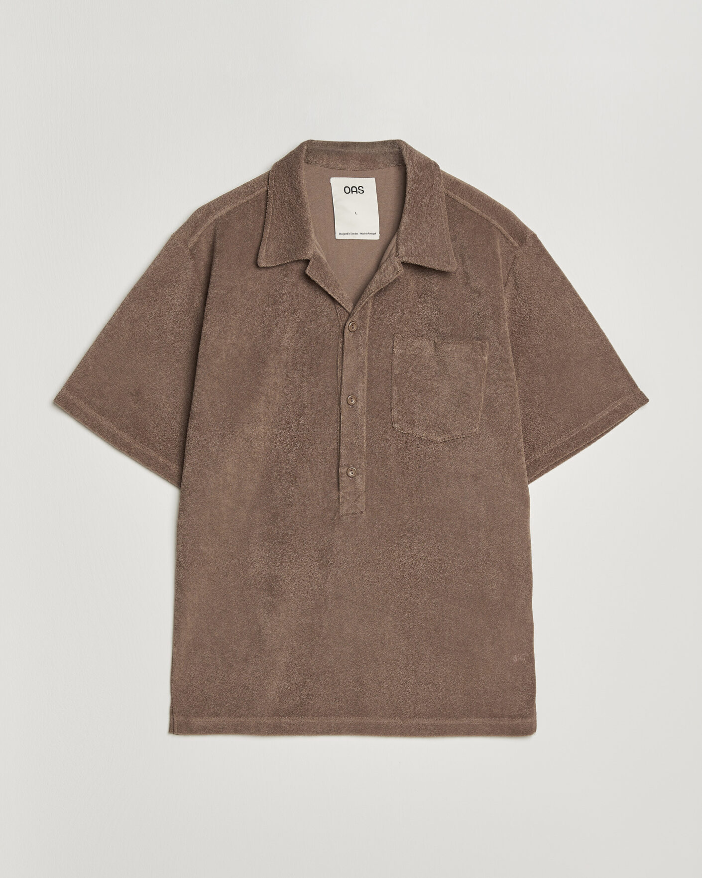 Herre | Pikéer | OAS | Novo Regular Fit Terry Polo Brown