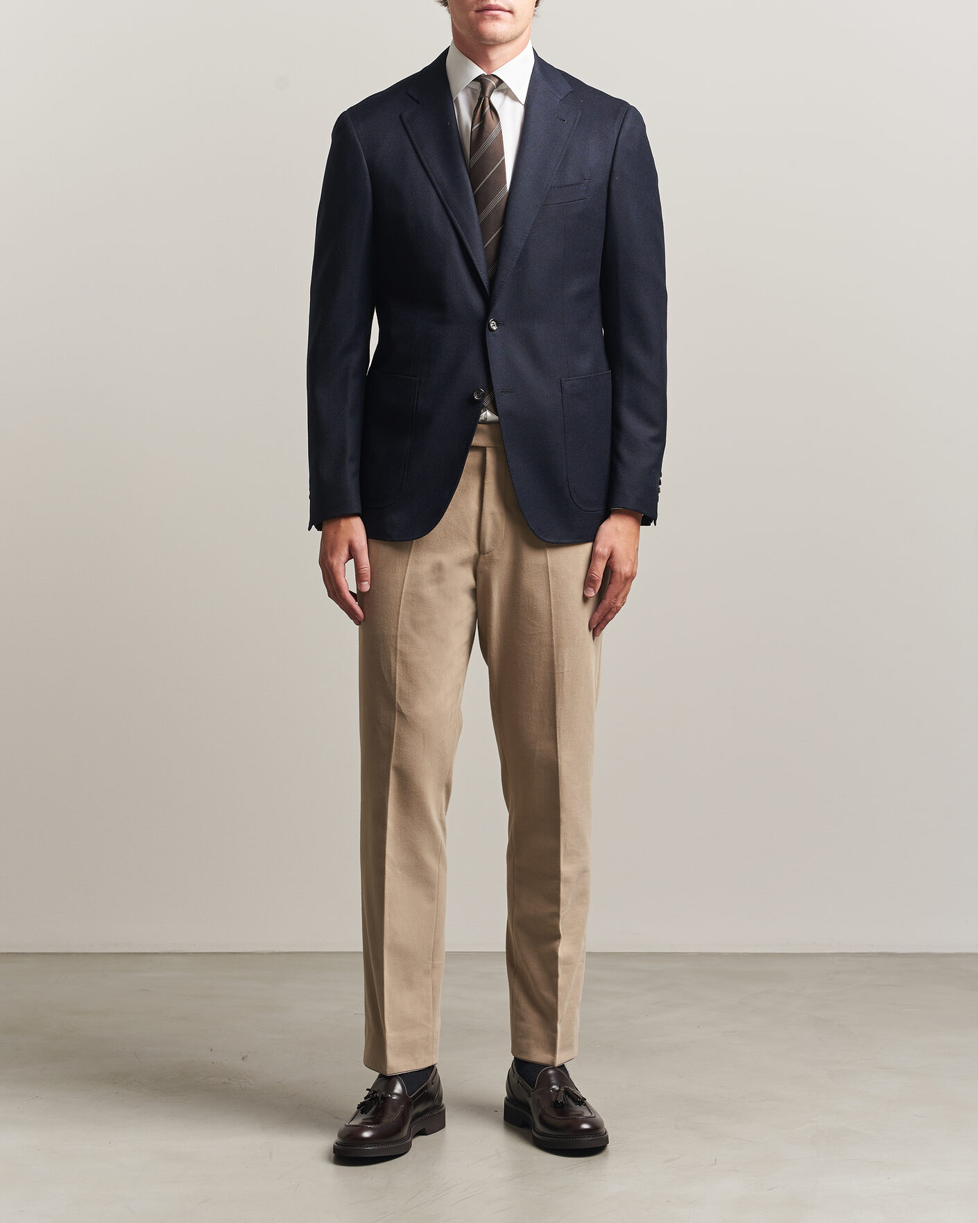 Herre | Dressjakker | Canali | Kei Impeccabile Flannel Blazer Navy