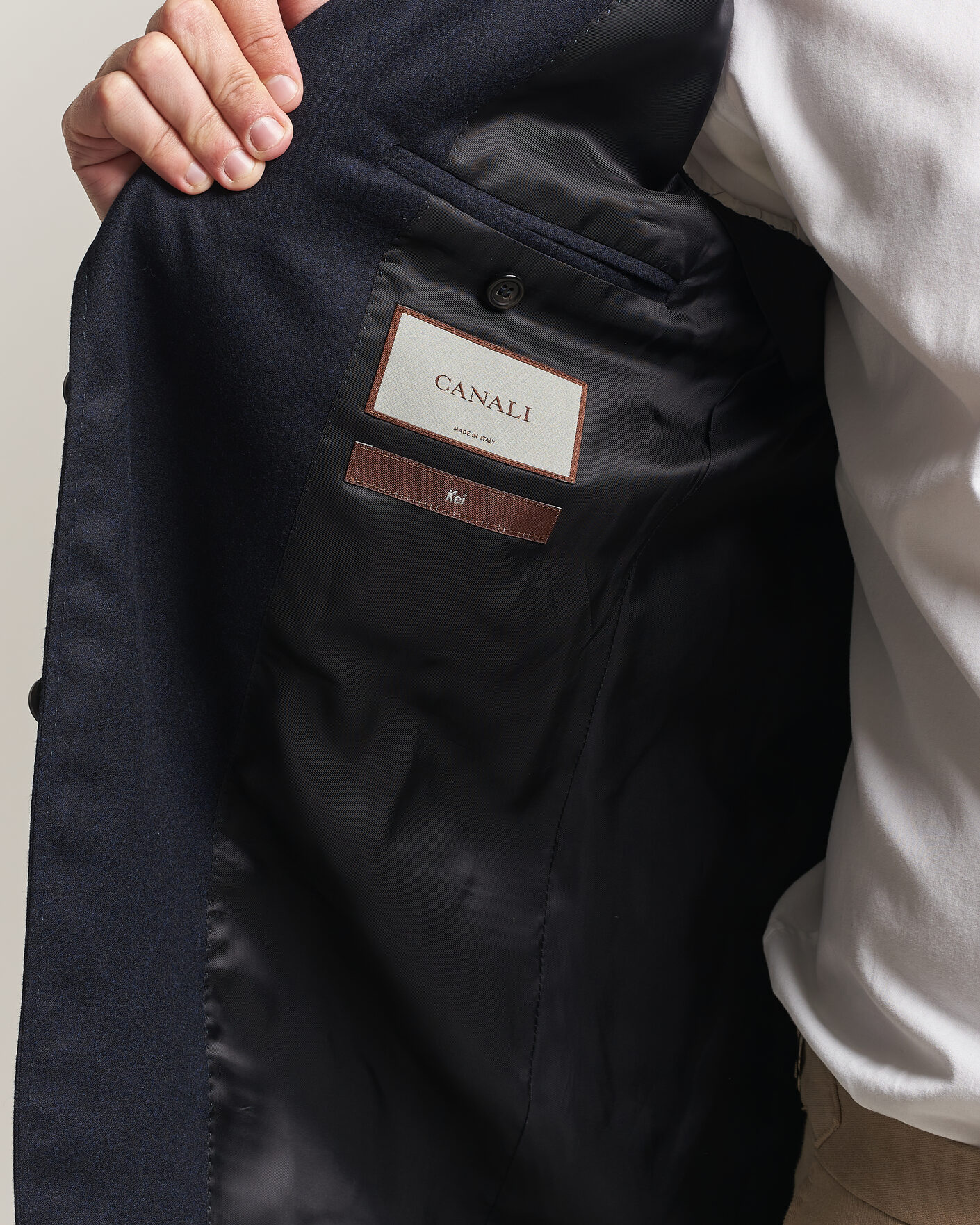 Herre | Dressjakker | Canali | Kei Impeccabile Flannel Blazer Navy